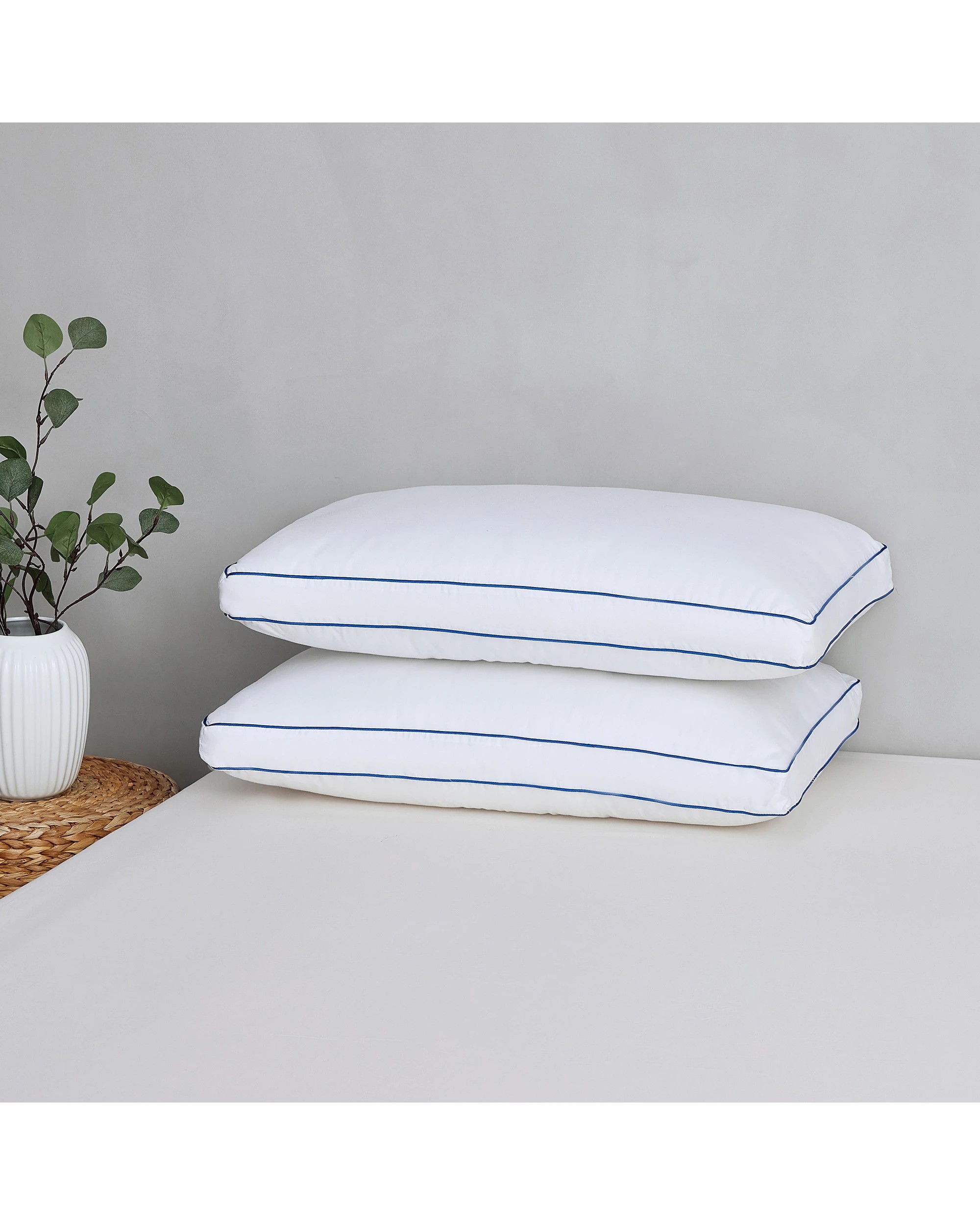 7 Dreamaker Sleep Form High & Firm Profile Standard Pillow Twin Pack 43x68cm with 5cm Gusset - White, 7 of 9