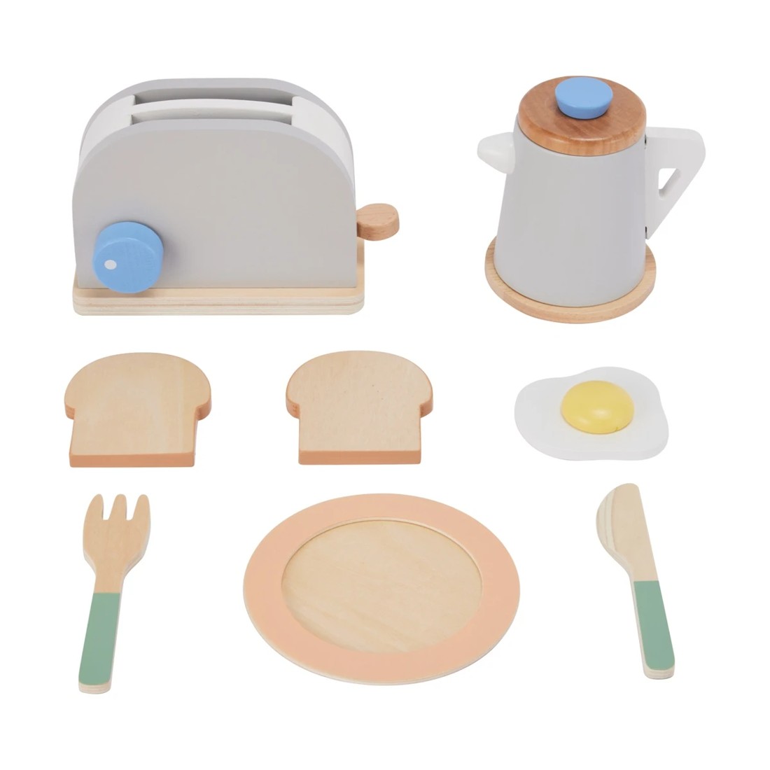 3 8 Piece Wooden Breakfast Set, 3 of 7