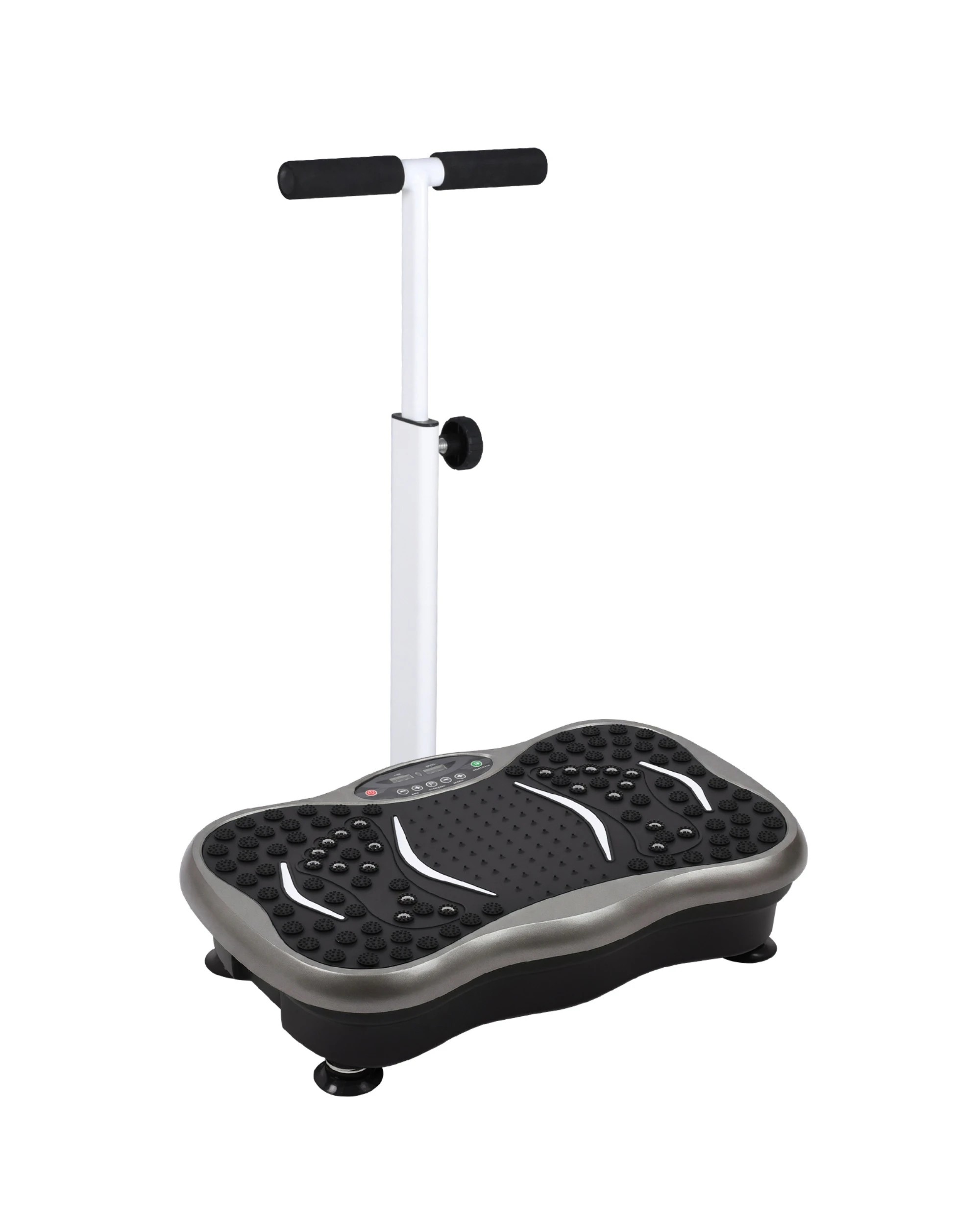 2 Advwin Vibration Plate Exercise Machine with Adjustable Handle - Grey, 2 of 7