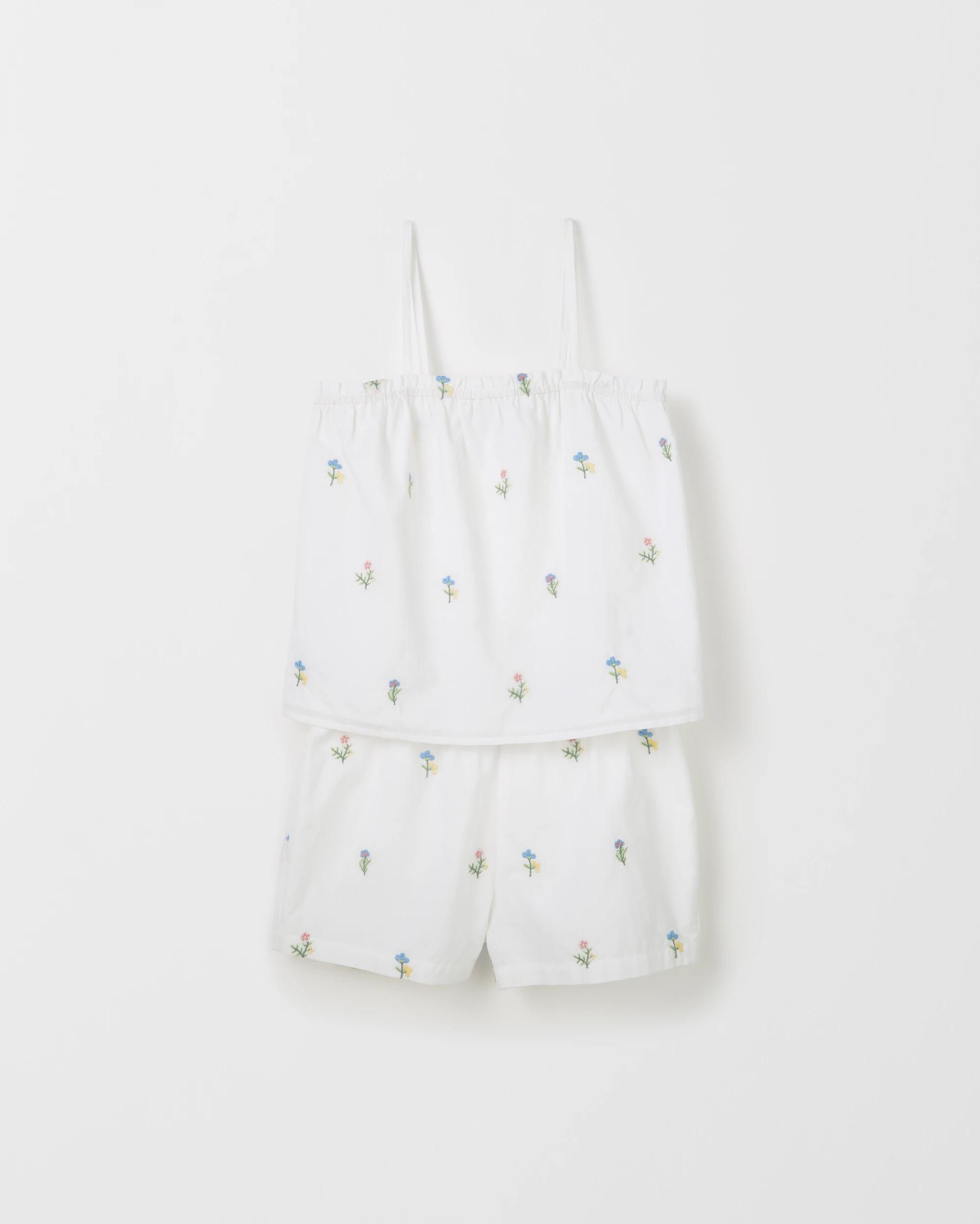 8 Target Australian Cotton Older Girls Woven Embroidery Pyjama Set WHITE XMAS, 8 of 8