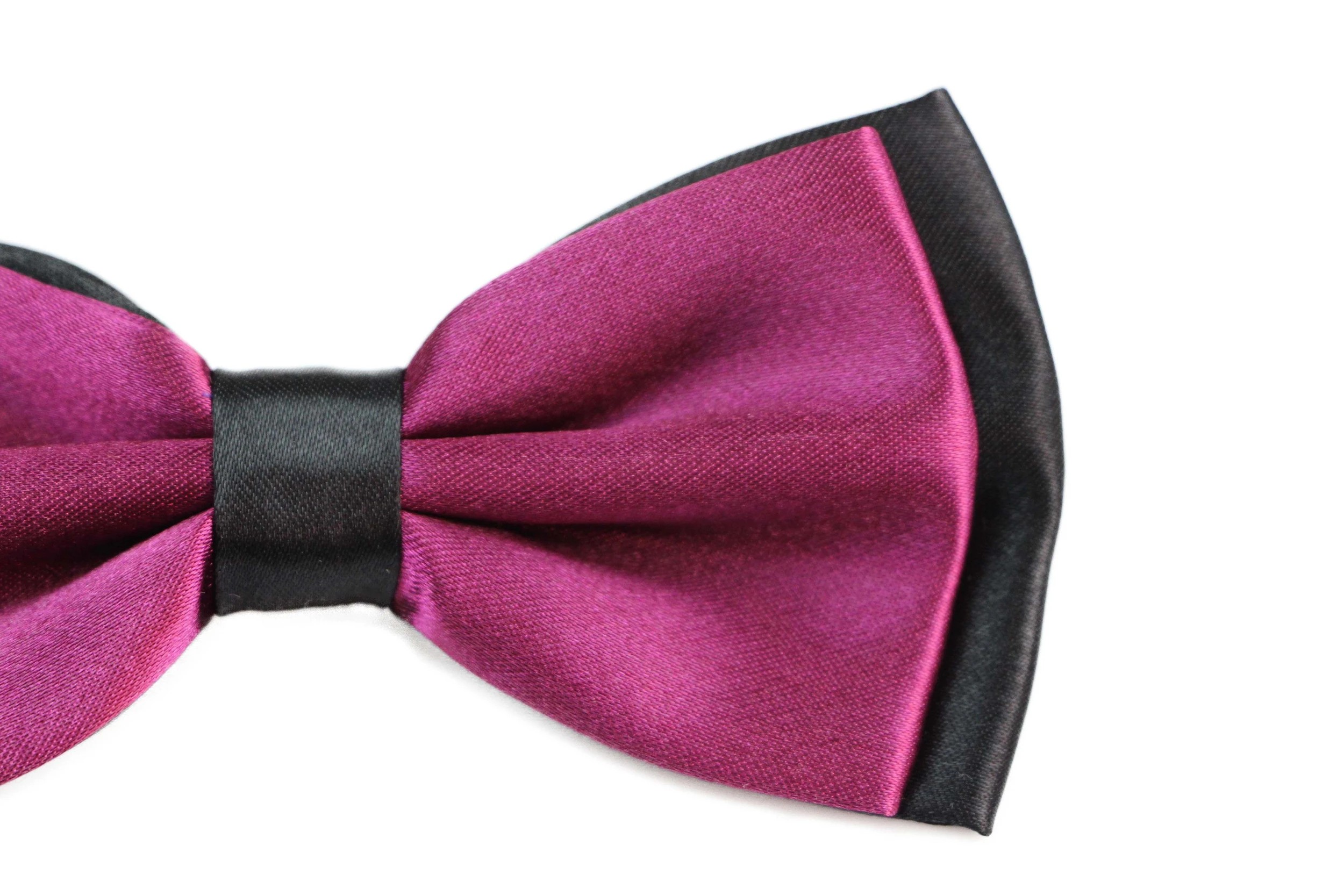 3 Zasel Mens Burgundy Two Tone Layered Bow Tie - Multi, 3 of 5