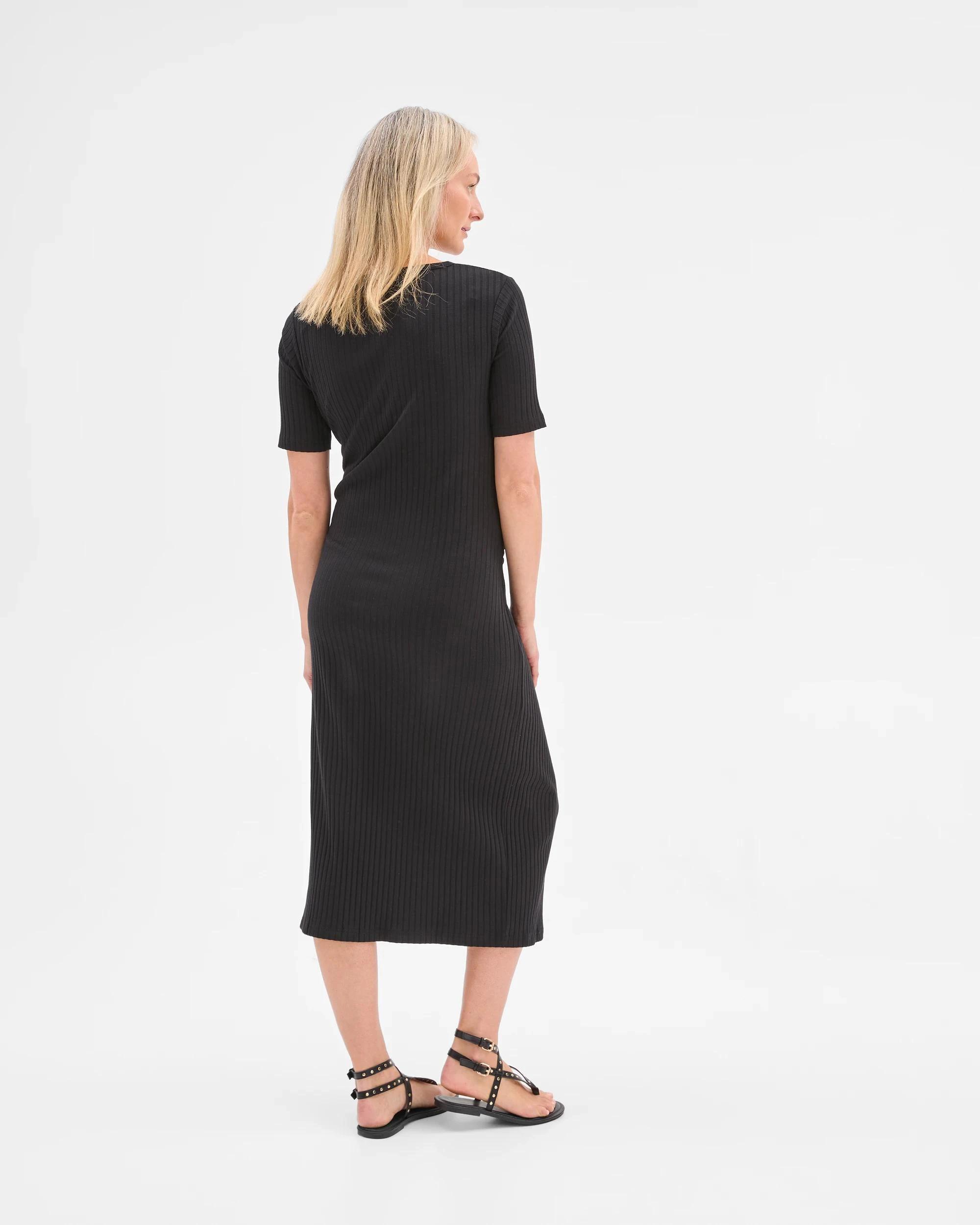 4 Target Maternity Maternity Jersey Maxi Dress BLACK, 4 of 5