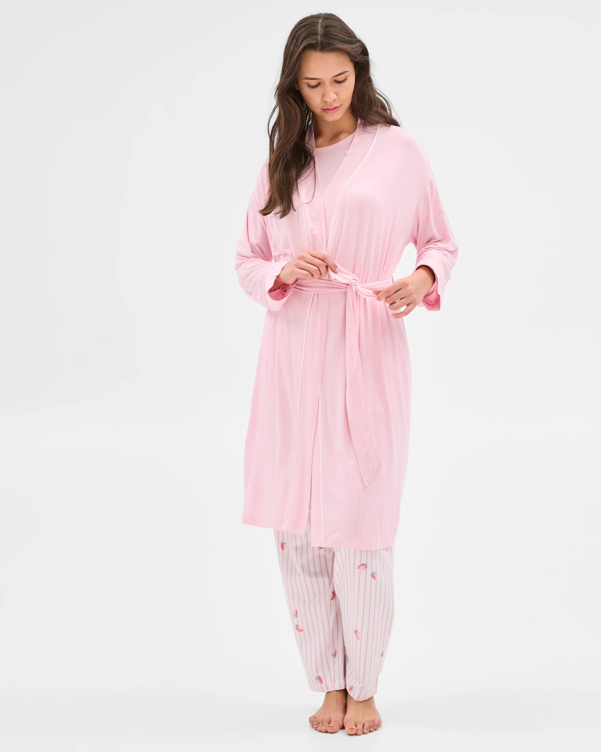 2 Target Soft Comfort Bamboo Sleep Robe PINK, 2 of 6