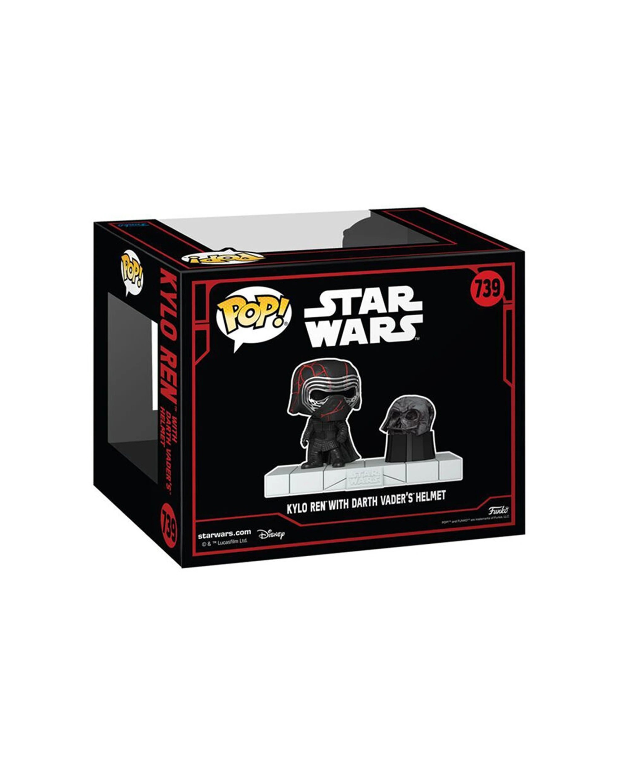 3 STAR WARS Funko Kylo Ren Darkside Deluxe Pop Action Figure 4.4 Inch Vinyl - Black, 3 of 4