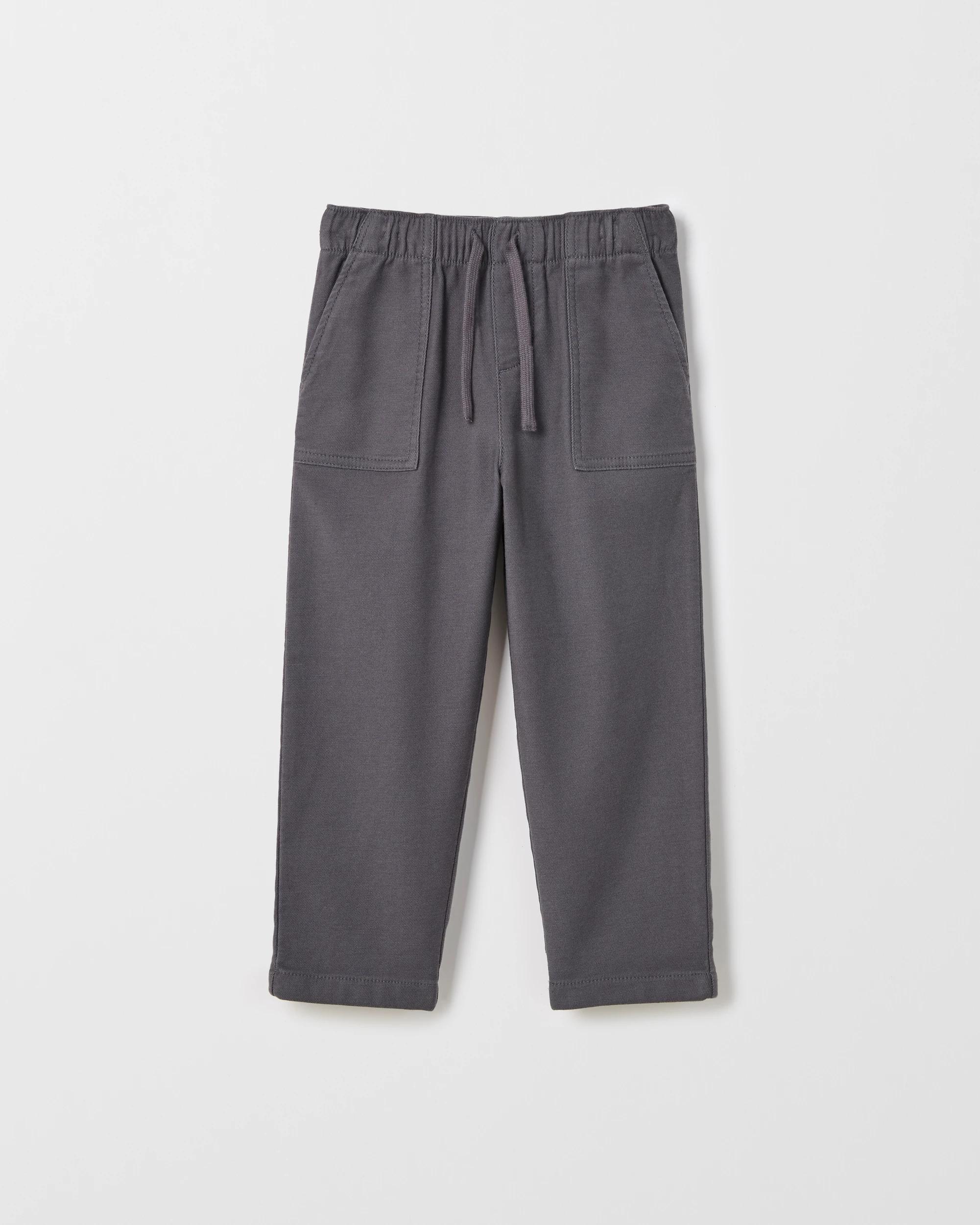 4 Target Kids Australian Cotton Blend Everyday Pants CHARCOAL, 4 of 5