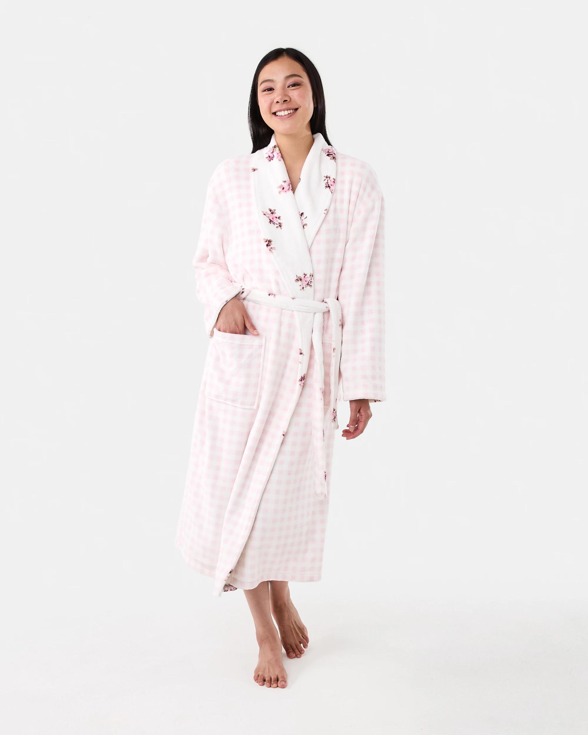 2 Reversible Printed Gown Rose Check, 2 of 9