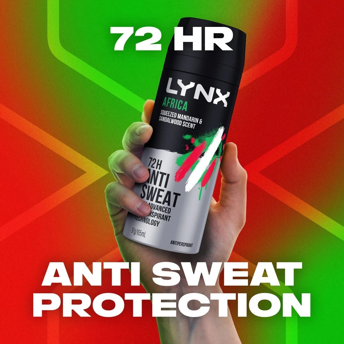 5 LYNX Africa Antiperspirant Aerosol Body Spray - Squeezed Mandarin and Sandalwood Scent 165ml, 5 of 6