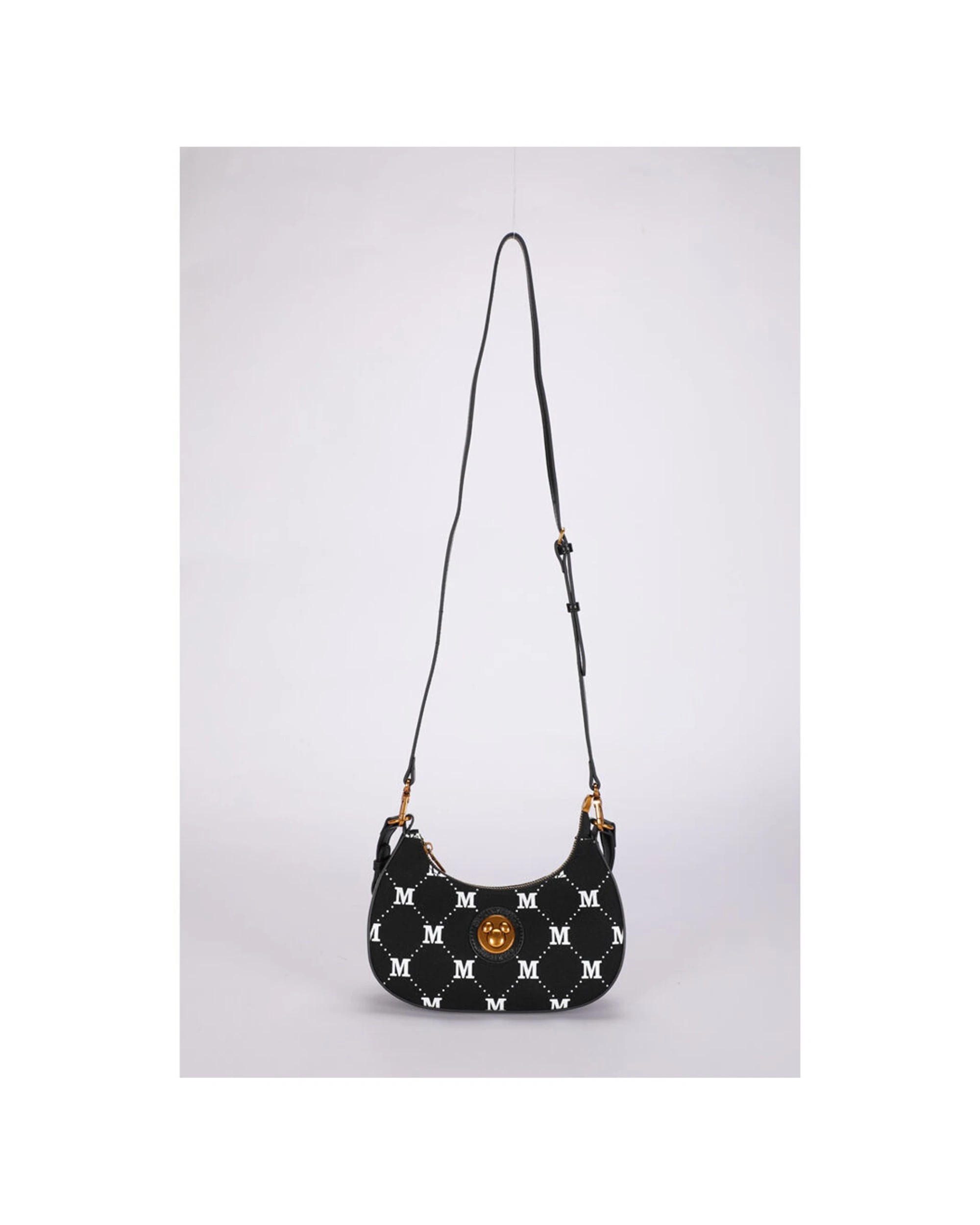 4 Disney Mickey Canvas Shoulder Handbag Durable - Black, 4 of 5