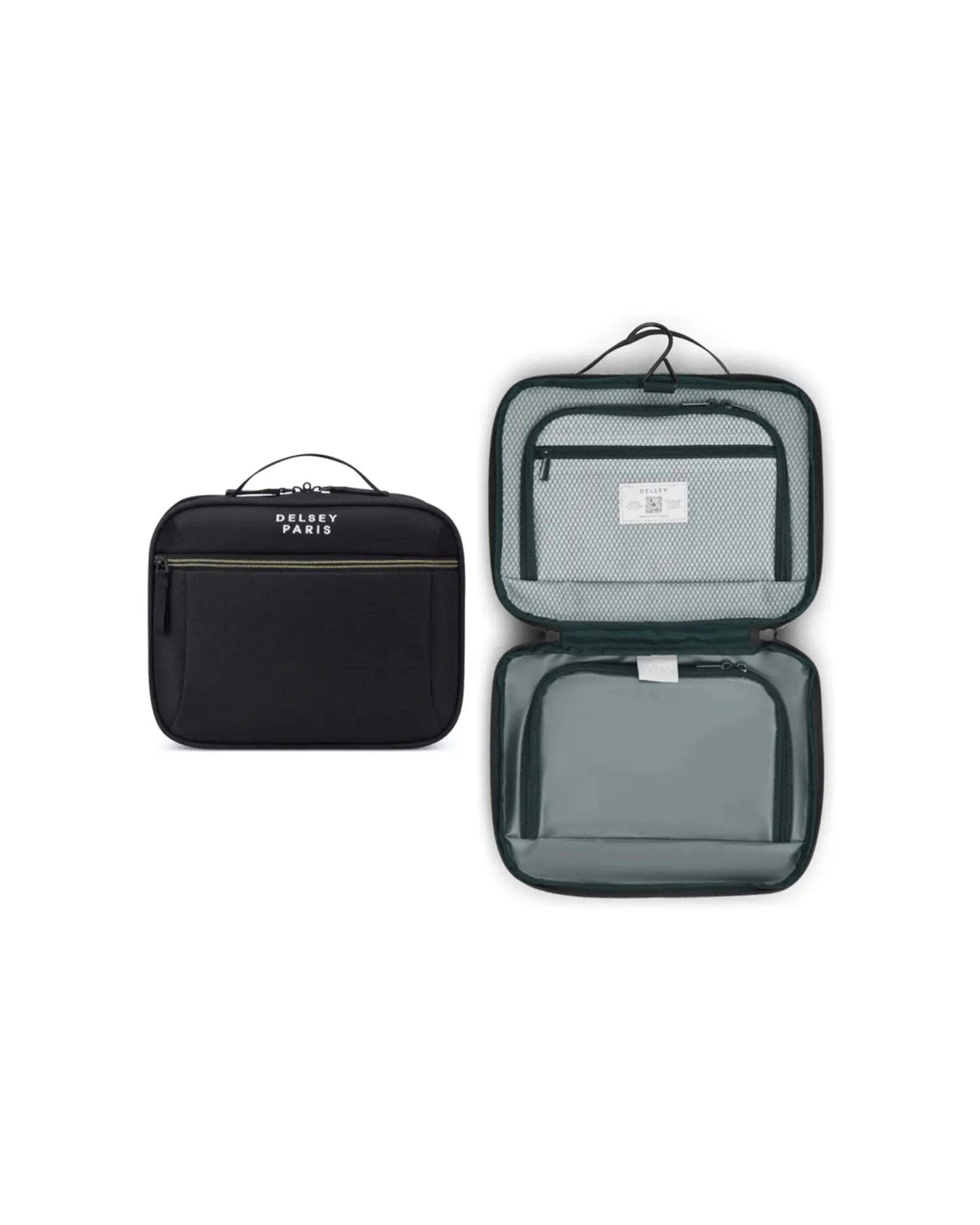 5 Delsey Brochant 3 Wetpack Toiletry Bag Large Zip Closure Teflon Coated Recy - Black, 5 of 5