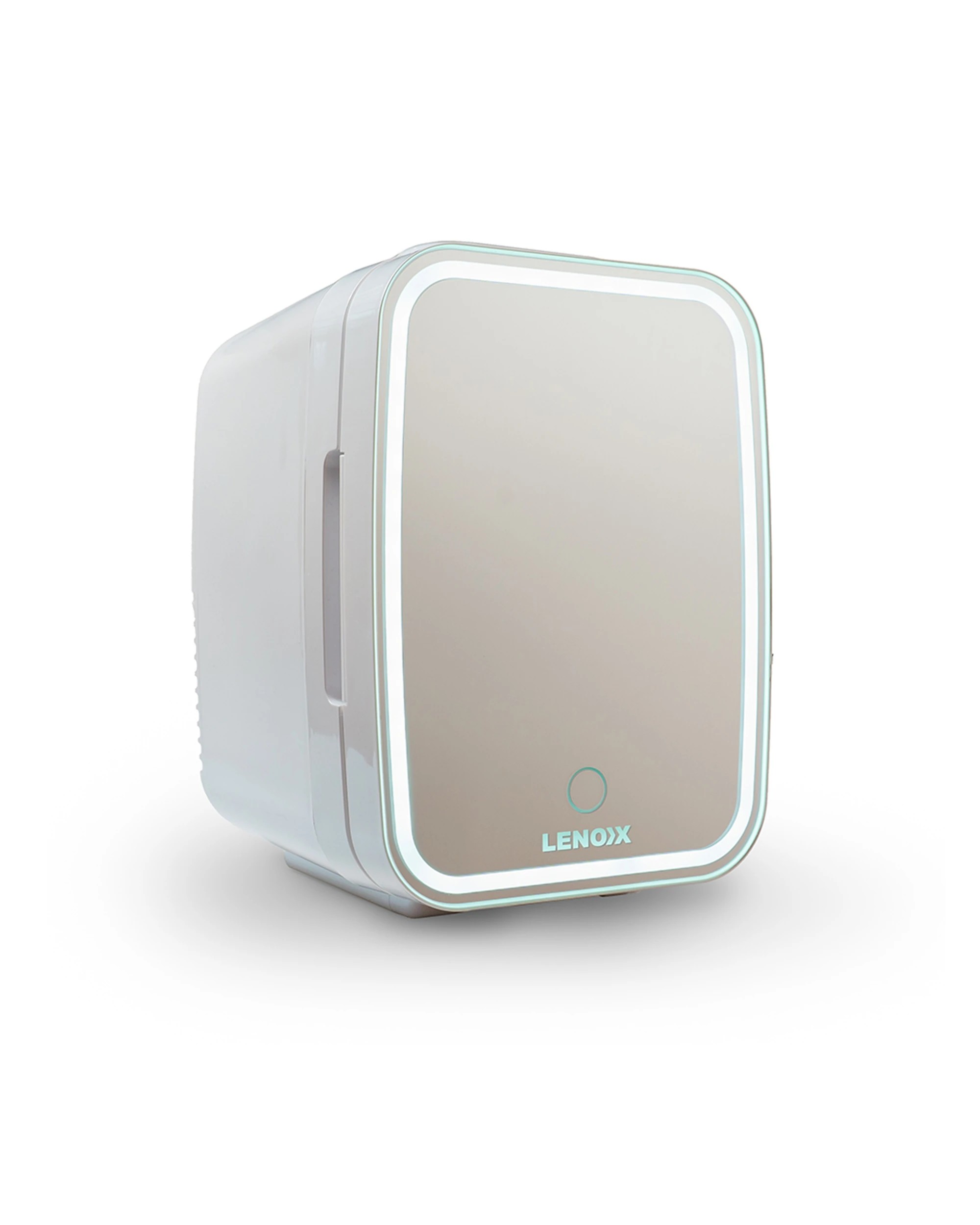 1 Lenoxx Portable Cosmetics And Skincare Electric 43w 4l Beauty Mini Fridge Set - White, 1 of 9