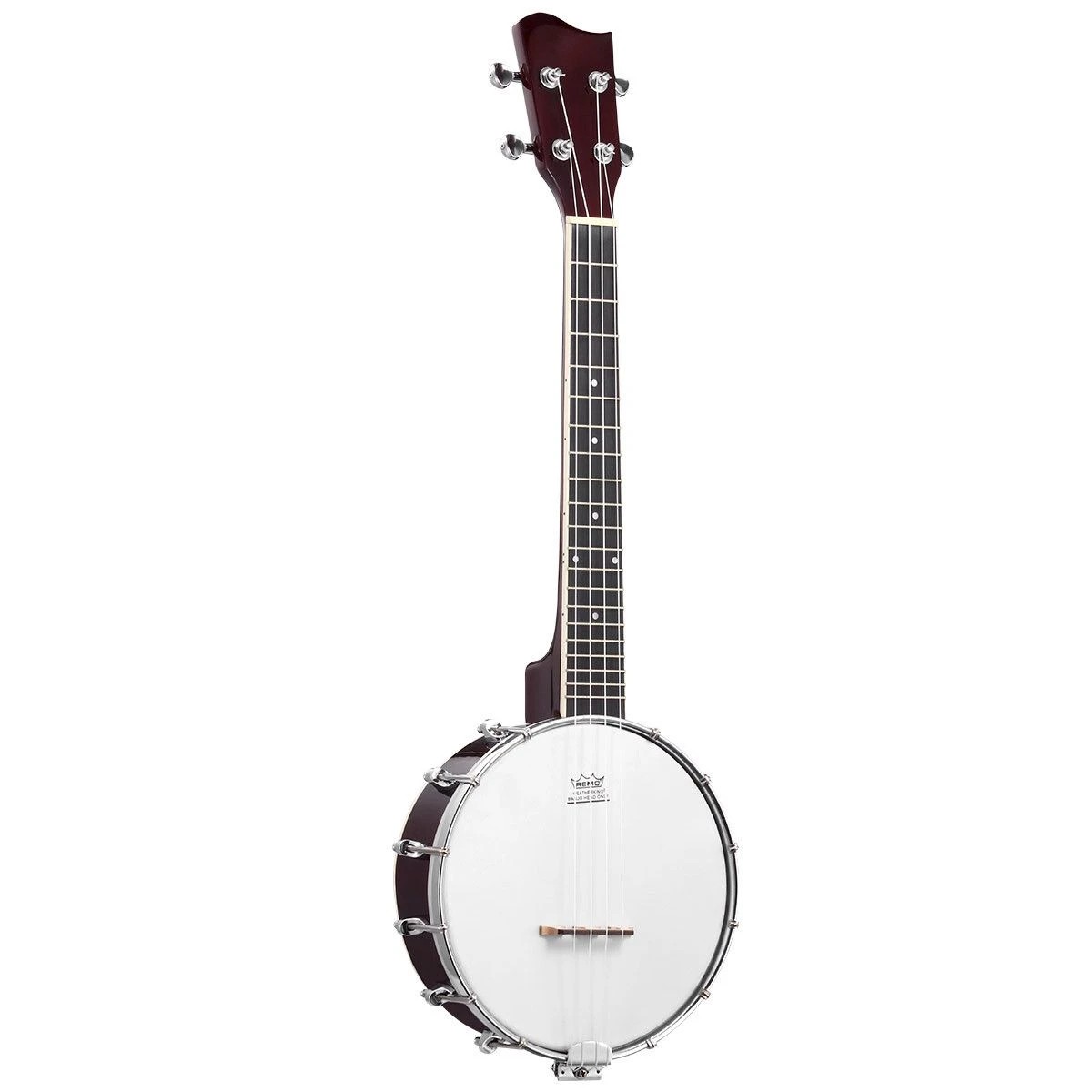 1 Melodic 4 String Banjo Beginner Music Instrument w / Picks 20 Frets 12 Brackets Gift, 1 of 3