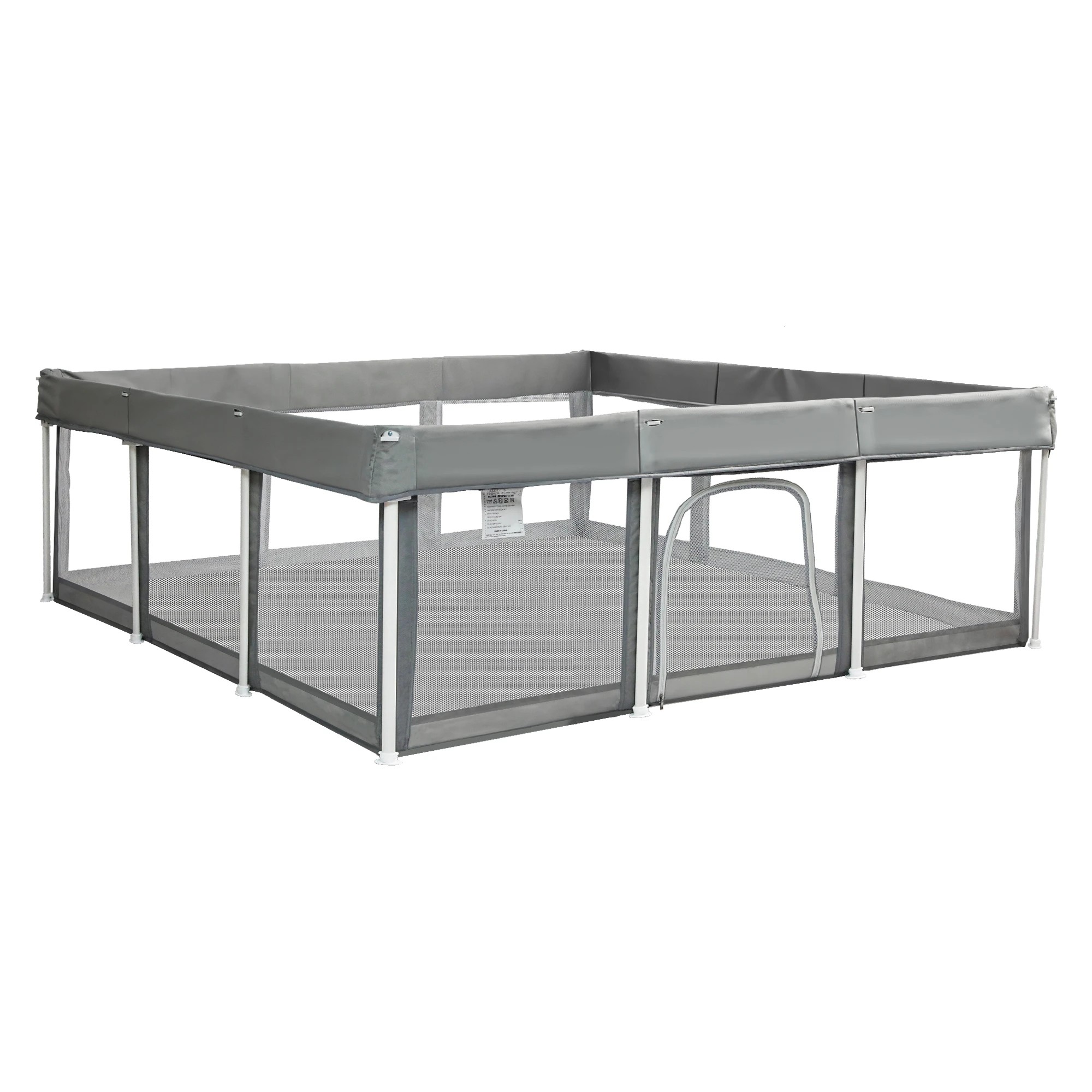 2 Bopeep Kids Mesh Playpen Foldable 180x180cm - Grey, 2 of 7