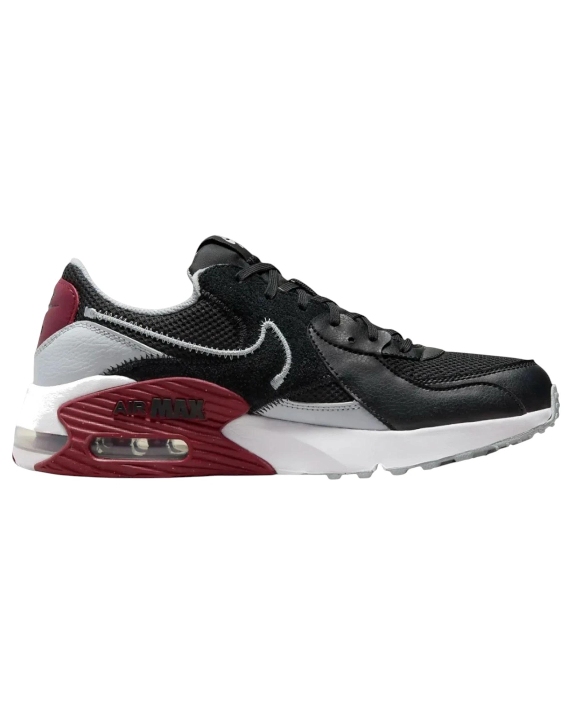 1 Nike Mens Air Max Excee Black/ Grey/ Red Athletic Shoes BLACK/GREY/RED, 1 of 7