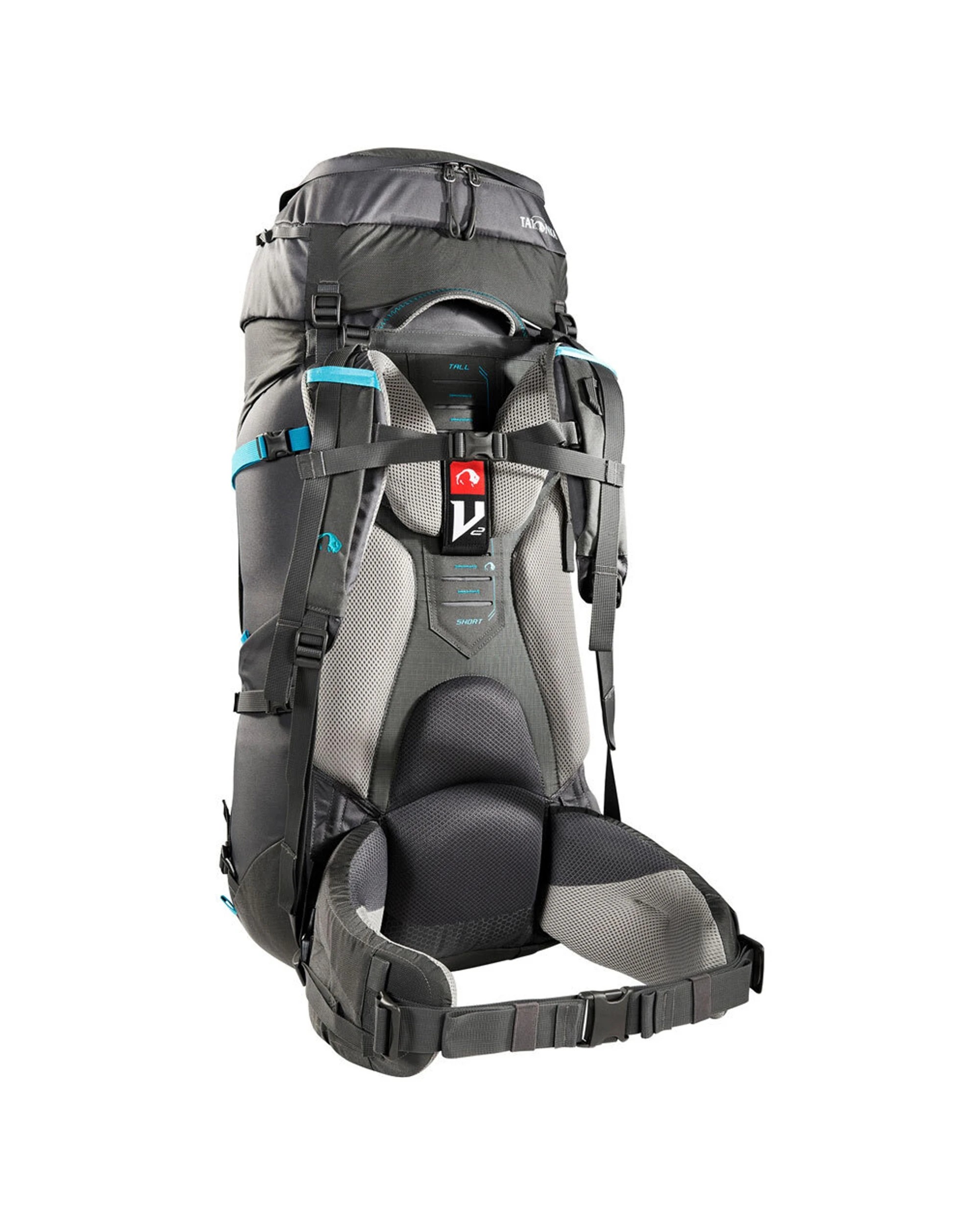 2 Tatonka Yukon Womens Backpack 60 Plus 10 Litre Trekking Rain Cover Cordura Base - Grey, 2 of 4