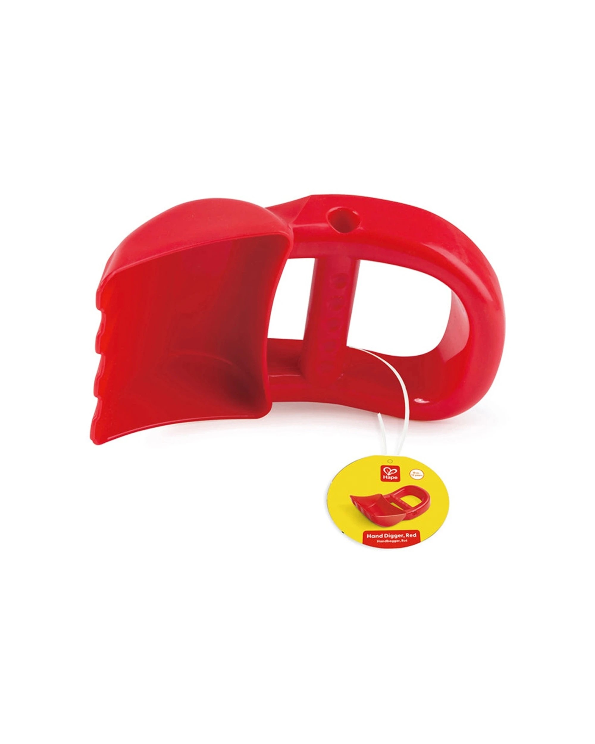 2 Hape Hand Digger Activity Sandpit Toy Toddler Kids Play Plus Safe Outdoor Fun Tool for Kids - Red, 2 of 3