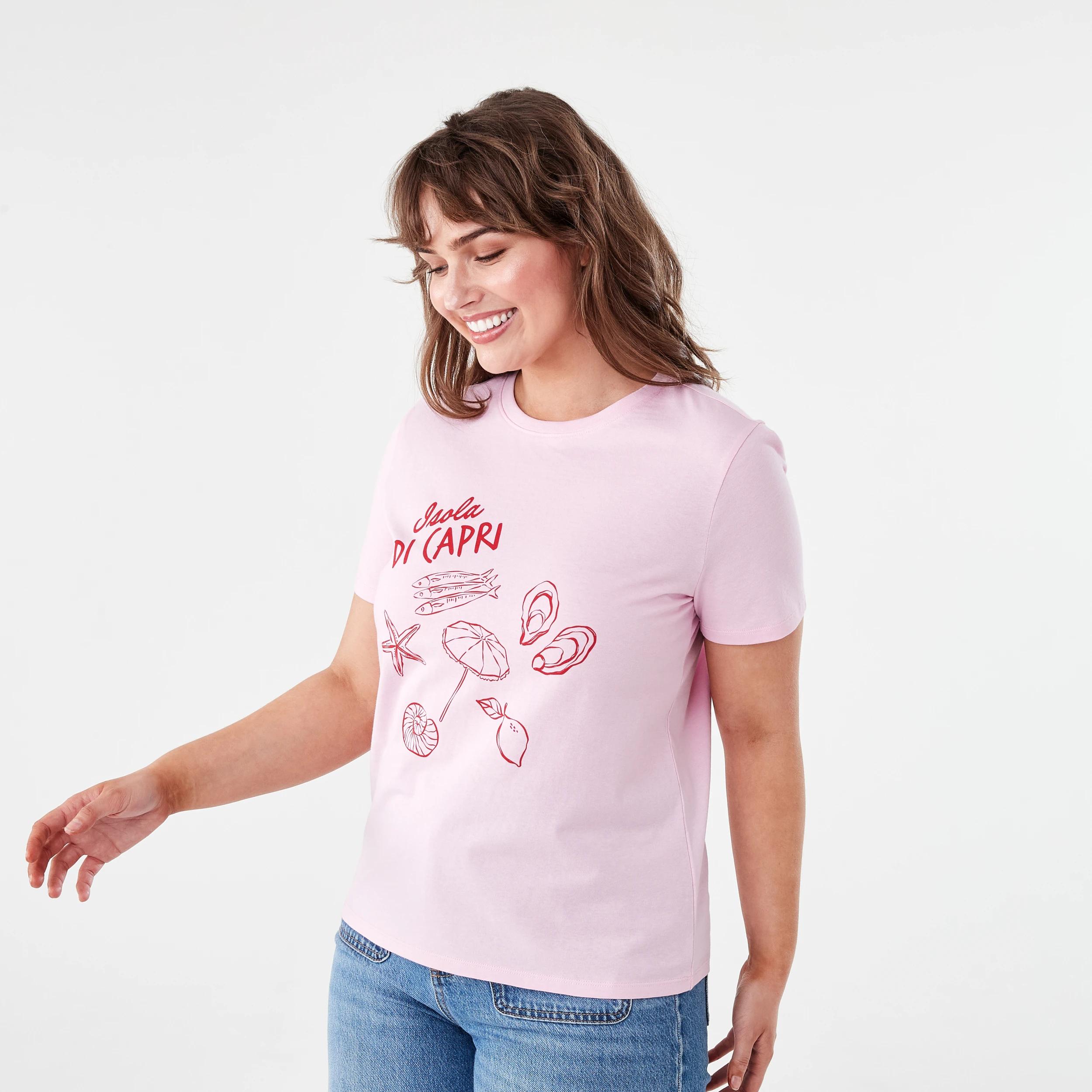 2 Short Sleeve Printed T-shirt Capri, 2 of 5