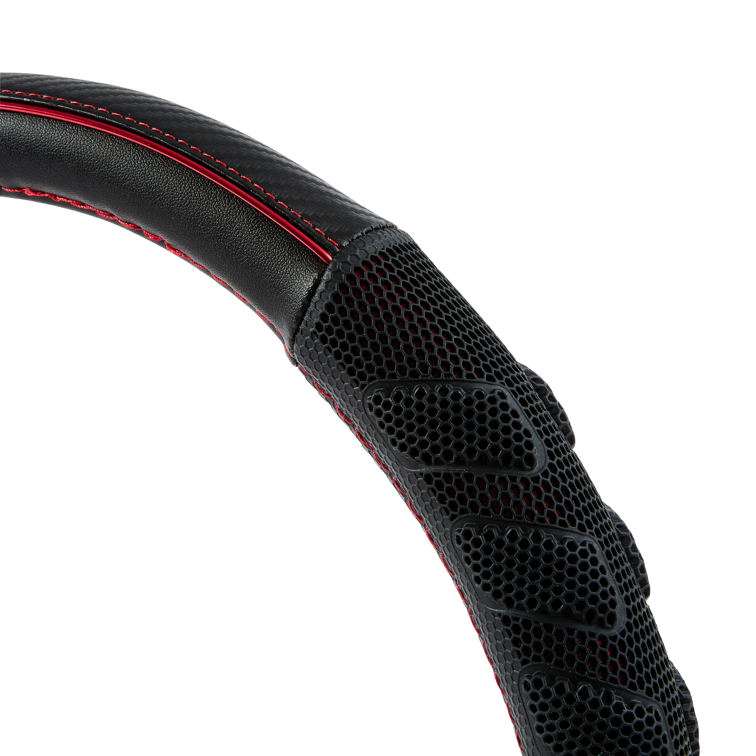 5 Steering Wheel Cover - Red Metallic, 5 of 5