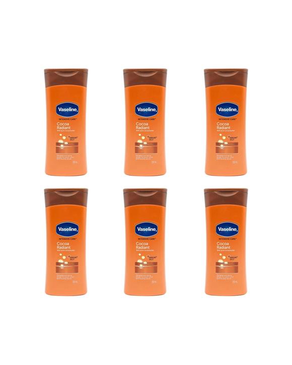 Vaseline Intensive Care Cocoa Radiant Body Lotion 6PK 200ml - Brown
