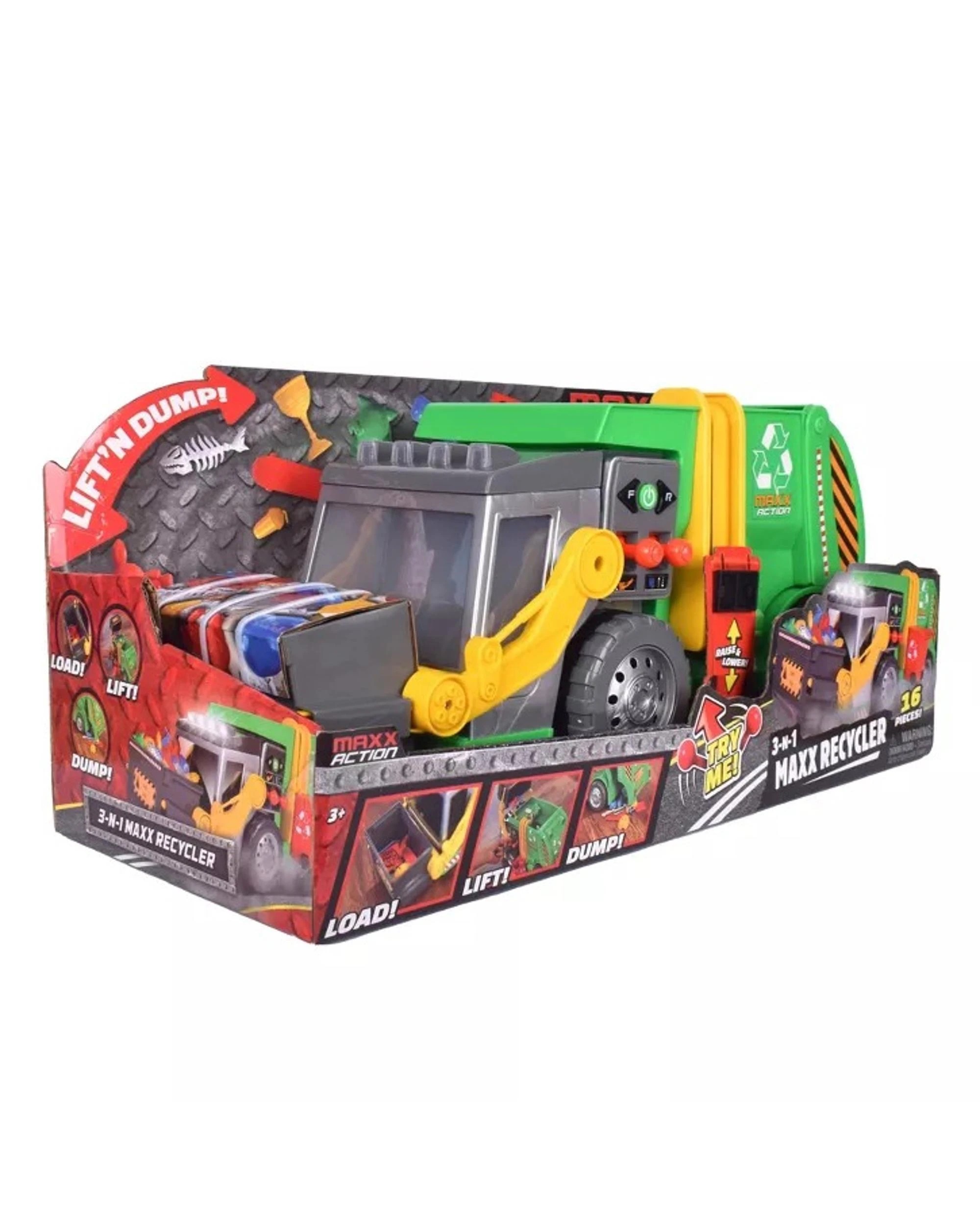 1 TOMY Maxx Action 3-in-1 Maxx Recycler Truck, 1 of 8