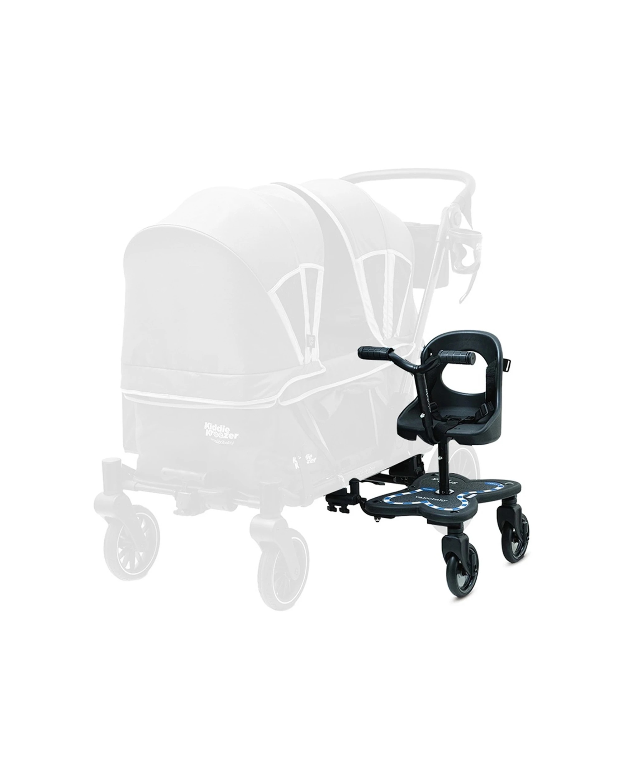 1 Valcobaby Sidekick For Kiddie Kroozer Wagon Toddler/Kids Ride-On Board 15m+ Up to 22kg - Black, 1 of 5