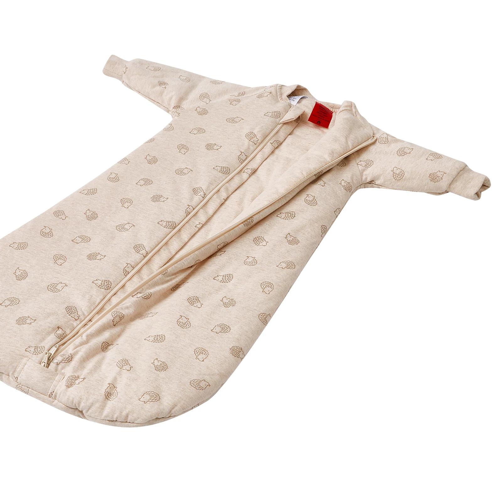 5 Snugtime Long Sleeve Padded Sleeping Bag - Beige HEDGEHOG, 5 of 7