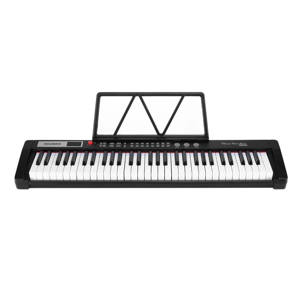 1 AUSWAY 61 Key Electronic Keyboard Portable Standard Piano Lighted Digital, 1 of 5