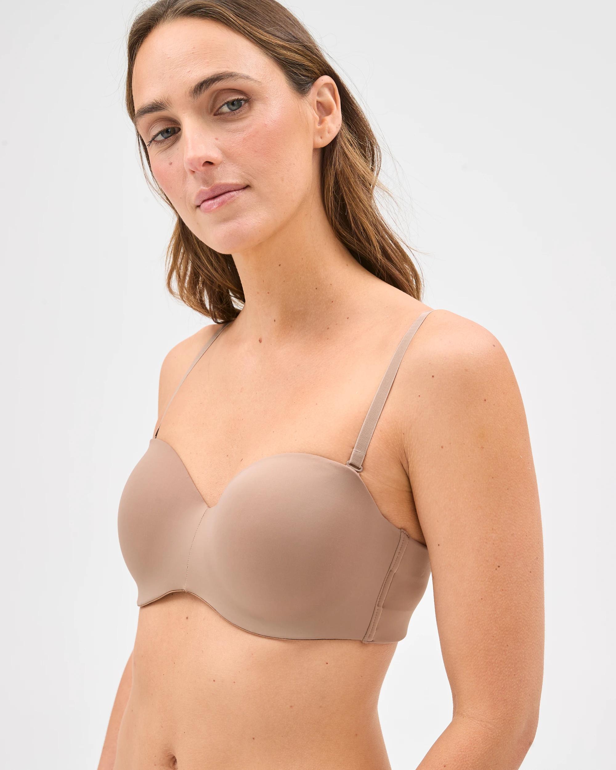 3 Target Womens Moulded Underwire Strapless Bra - Alessandra LATTE, 3 of 4