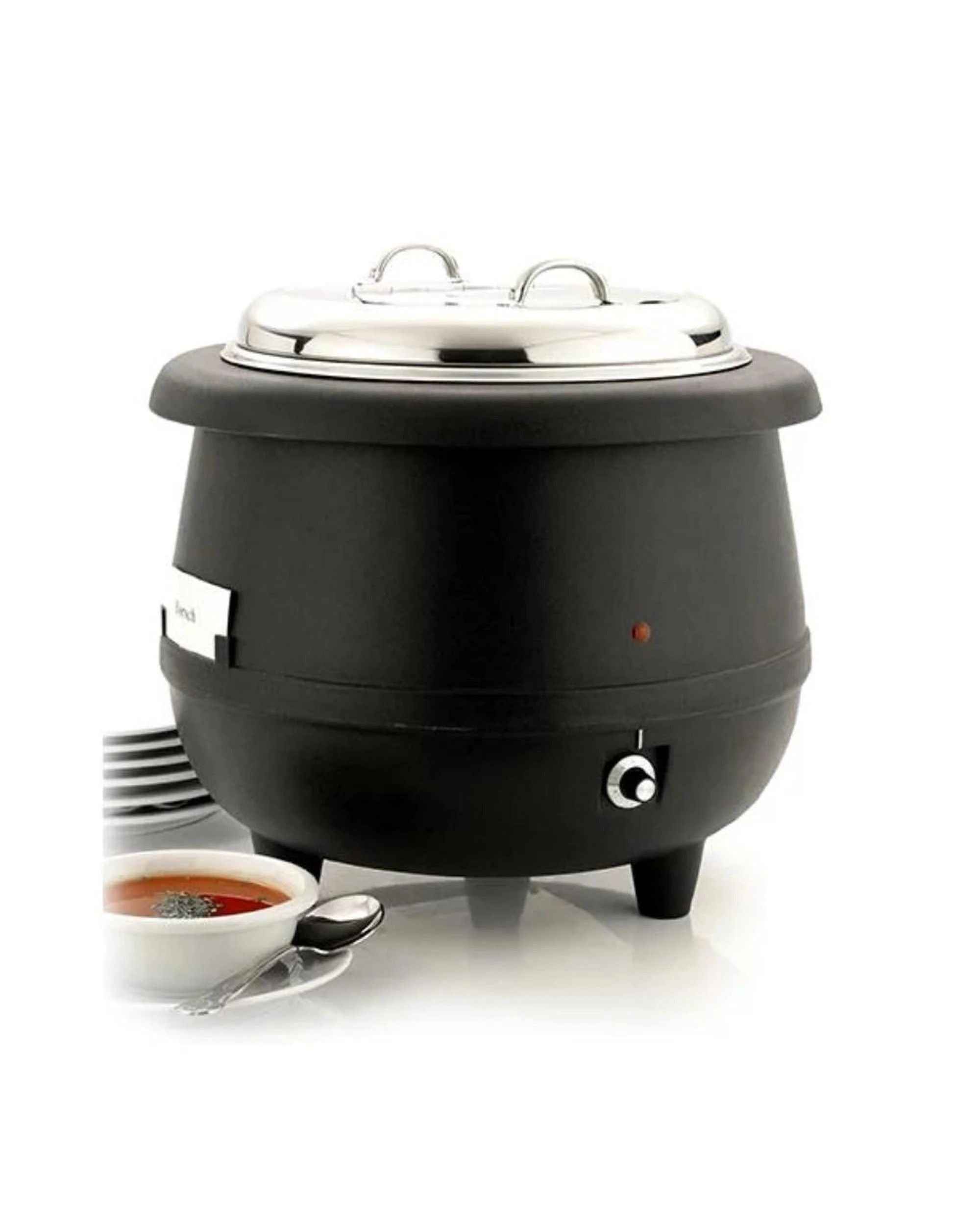 3 Sunnex 10L Soup Warmer  Black Commercial Sauce Curry Mulled Wine Candle Wax, 3 of 3