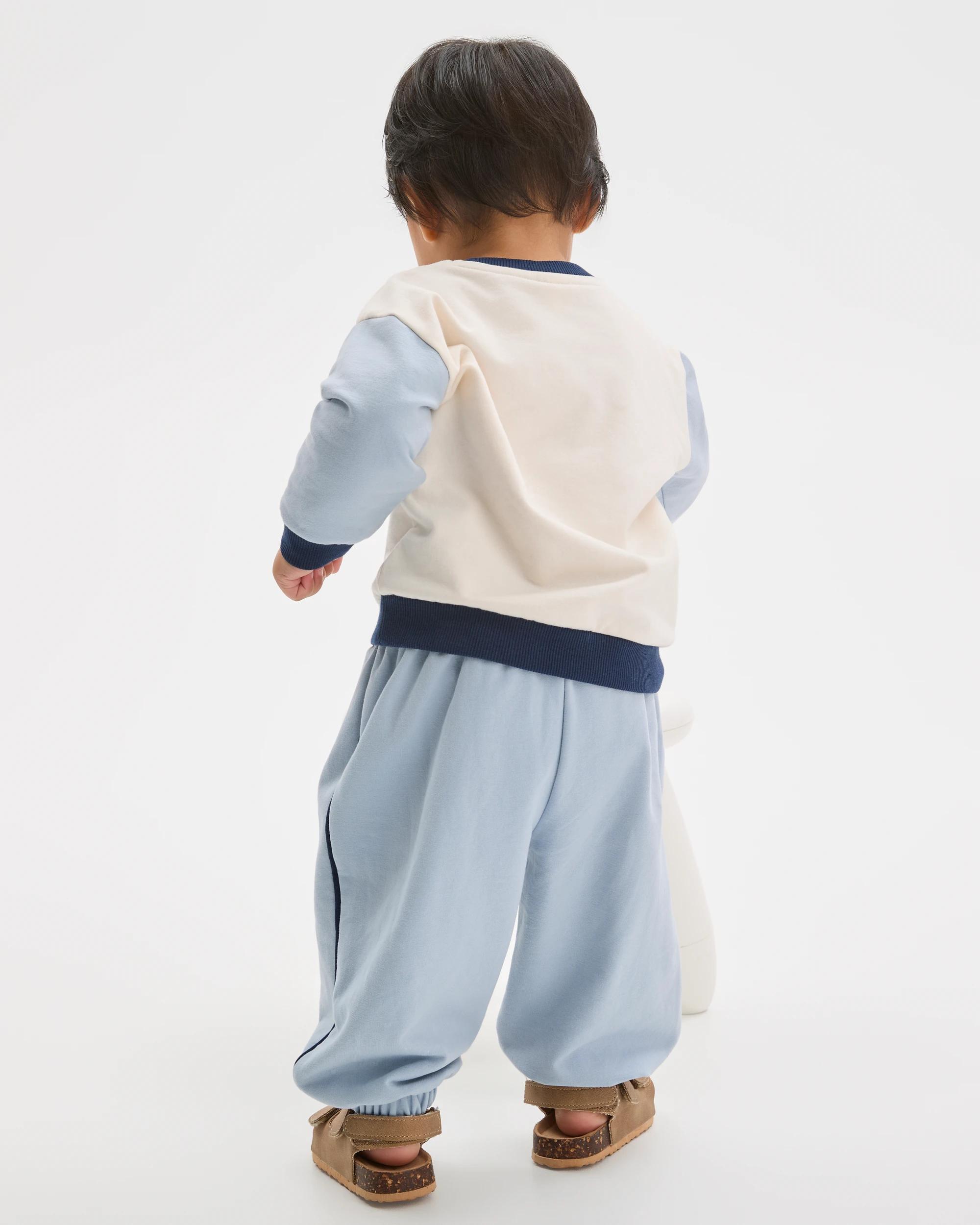 2 Target Baby Organic Cotton Jumper & Trackpants 2 Piece Set BLUE, 2 of 6
