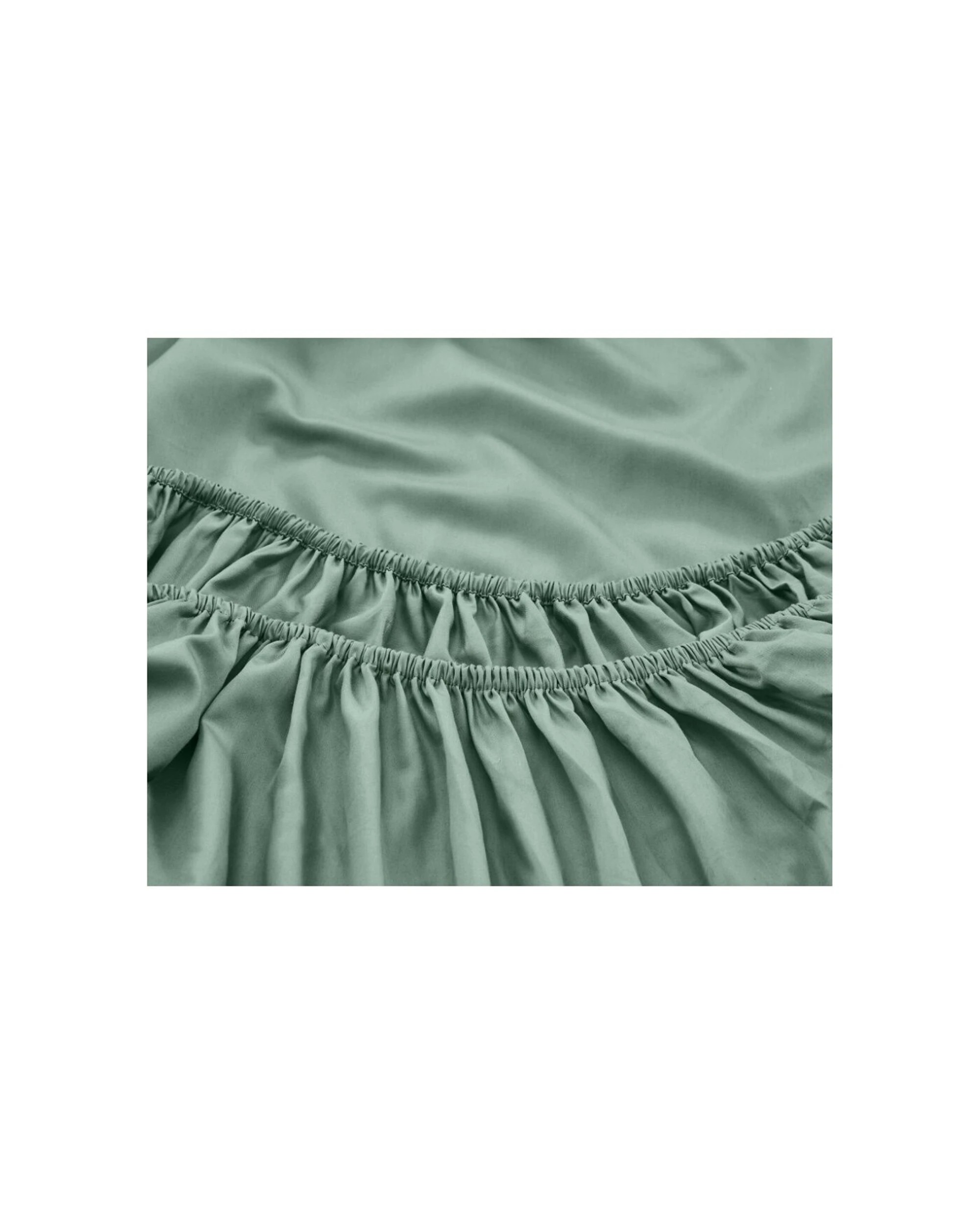 2 Grosvenor House 500TC Egyptian Cotton Fitted Bed Bedding Sheet - Double Bed - Green, 2 of 5