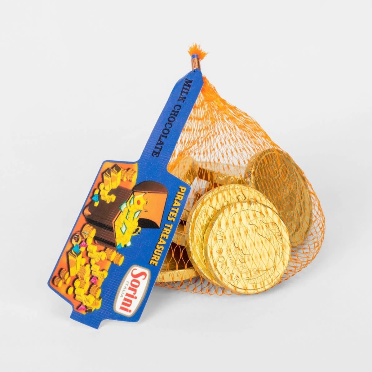 4 Sorini Italia Pirates Treasure Milk Chocolate Coins in Bag 70g, 4 of 4