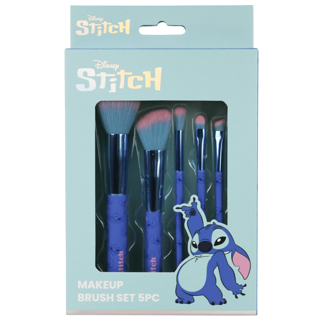 1 5 Piece Disney Stitch Makeup Brush Set, 1 of 3