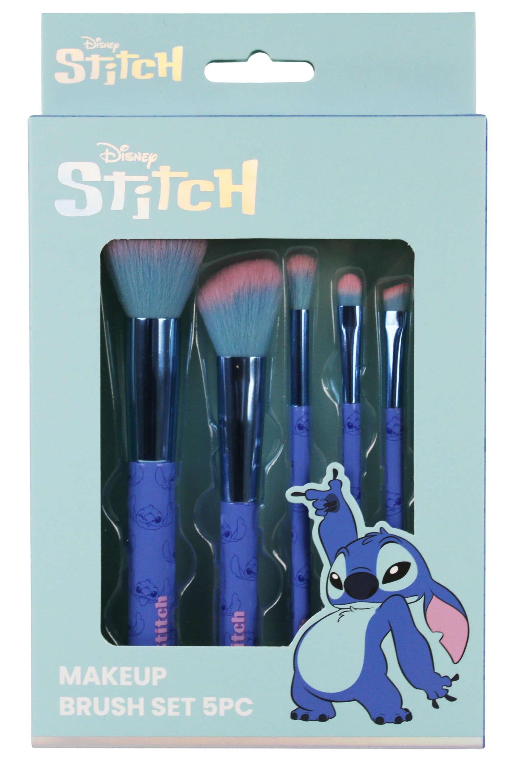 1 5 Piece Disney Stitch Makeup Brush Set, 1 of 3