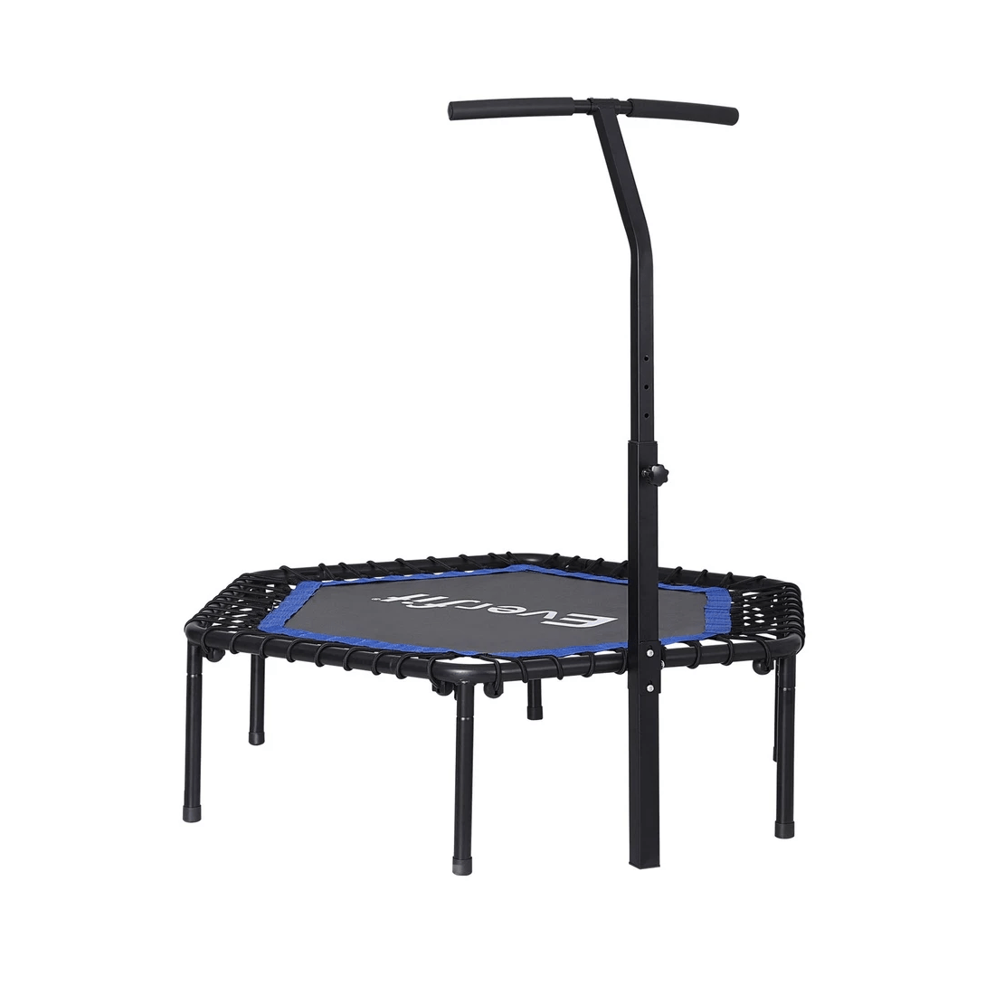 1 Everfit 48inch Hexagon Fitness Trampoline Rebounder Adjustable Handrail - Multi, 1 of 7