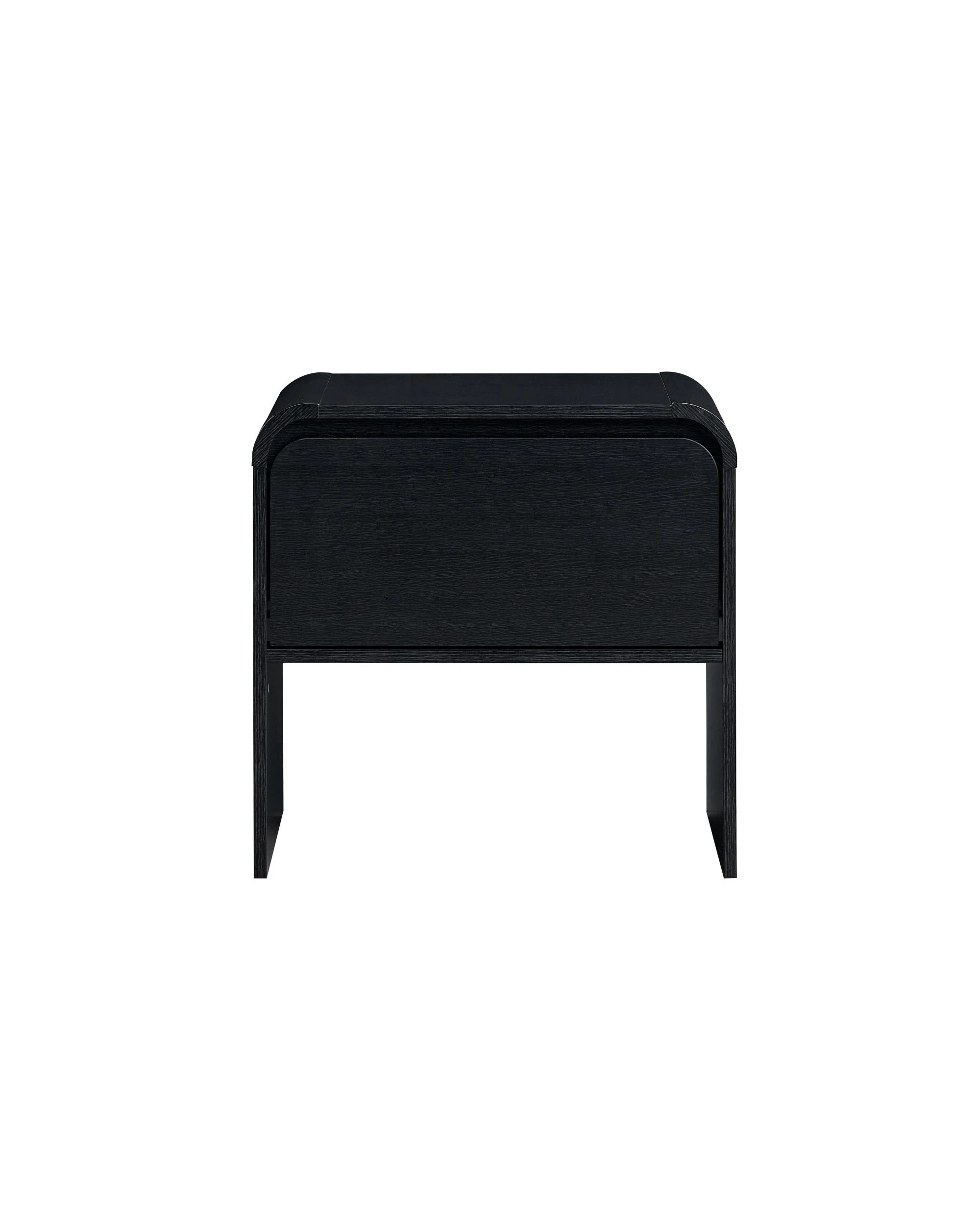 3 Kodu Bedside Unit Nightstand Side Table 1 Drawer - Black, 3 of 7