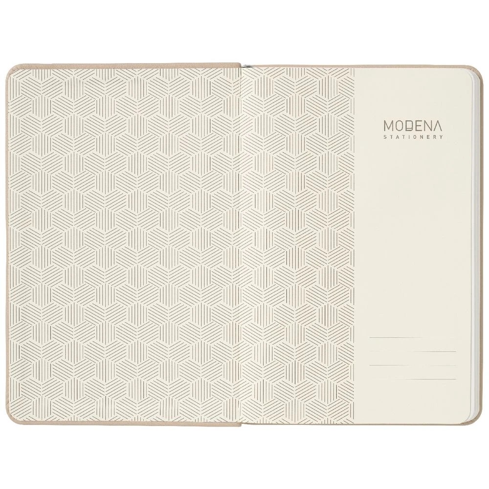 3 Modena A5 PU Plain Notebook Beige, 3 of 5