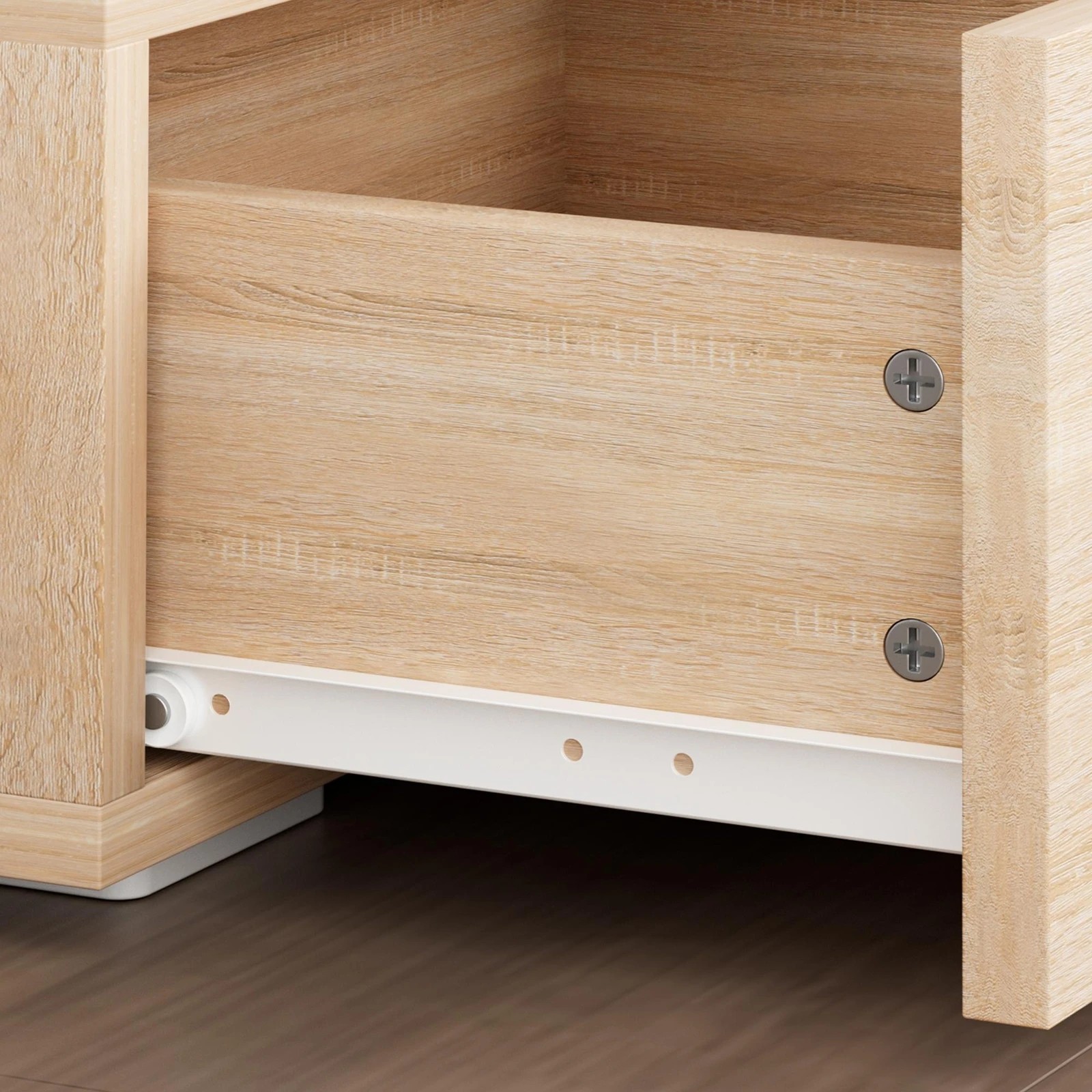 5 Alfordson Entertainment Unit 200cm TV Stand LED Light Storage Drawer - Oak, 5 of 10