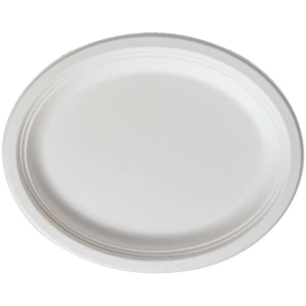 5 J.Burrows Sugarcane Oval Plates 316mm 480 Pack, 5 of 6