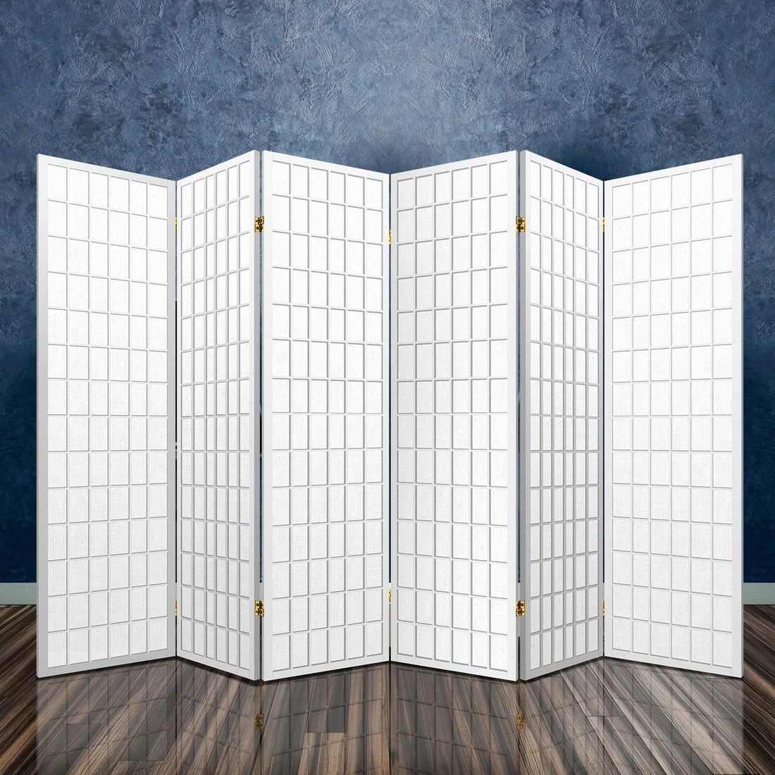 8 Artiss 6 Panel Room Divider Screen 261x179cm - White, 8 of 8