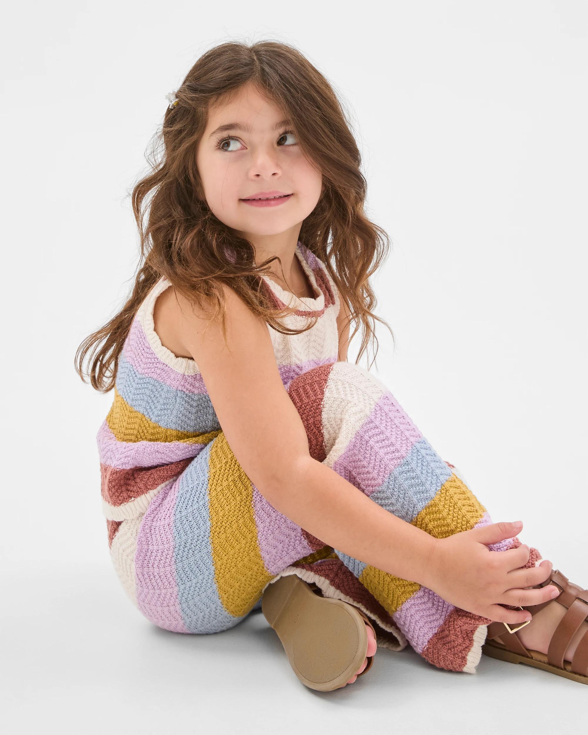 2 Target Kids Australian Cotton Crochet Co-Ord Pants MULTI STRIPE, 2 of 6