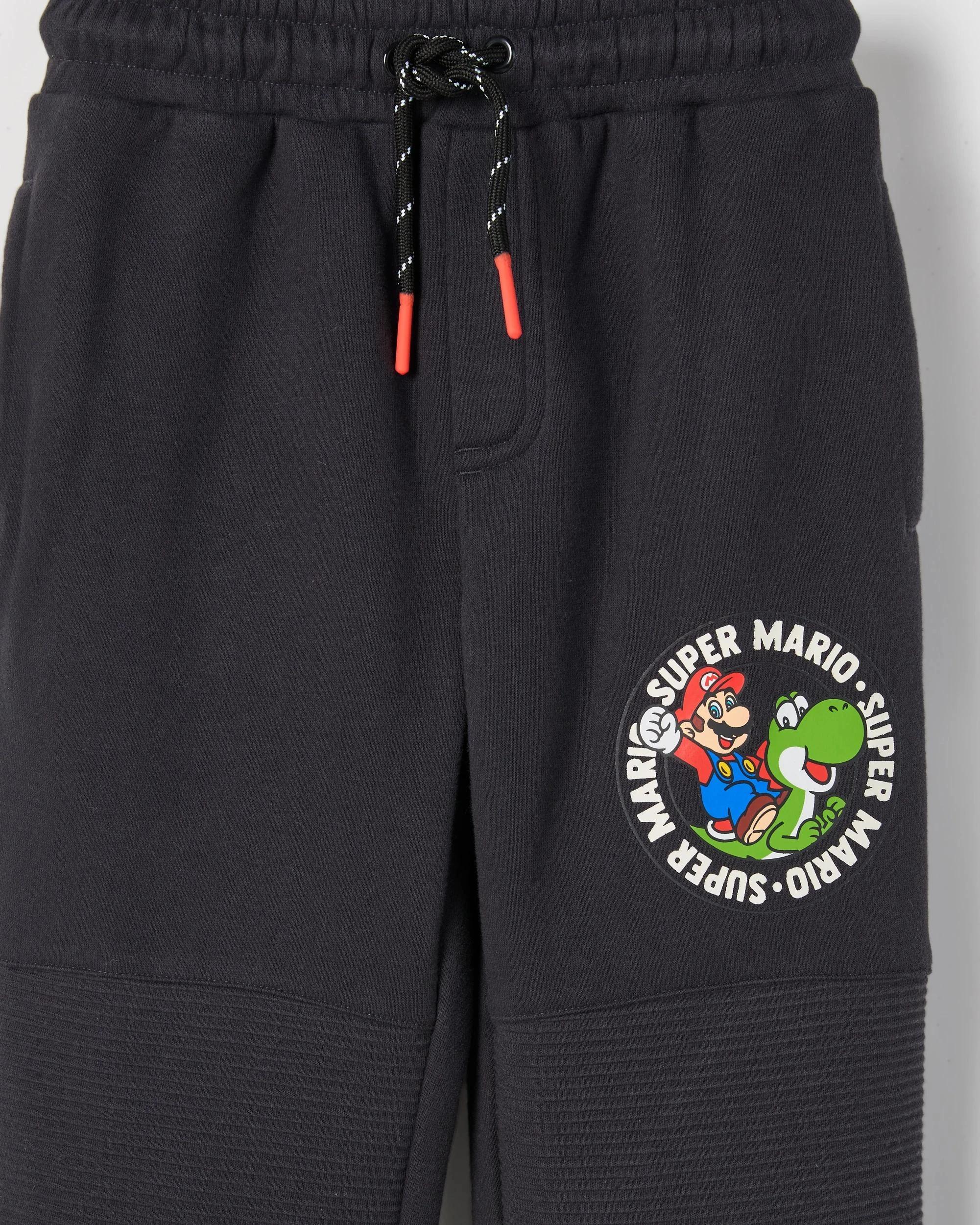 5 Super Mario Australian Cotton Blend Trackpants CHARCOAL, 5 of 6