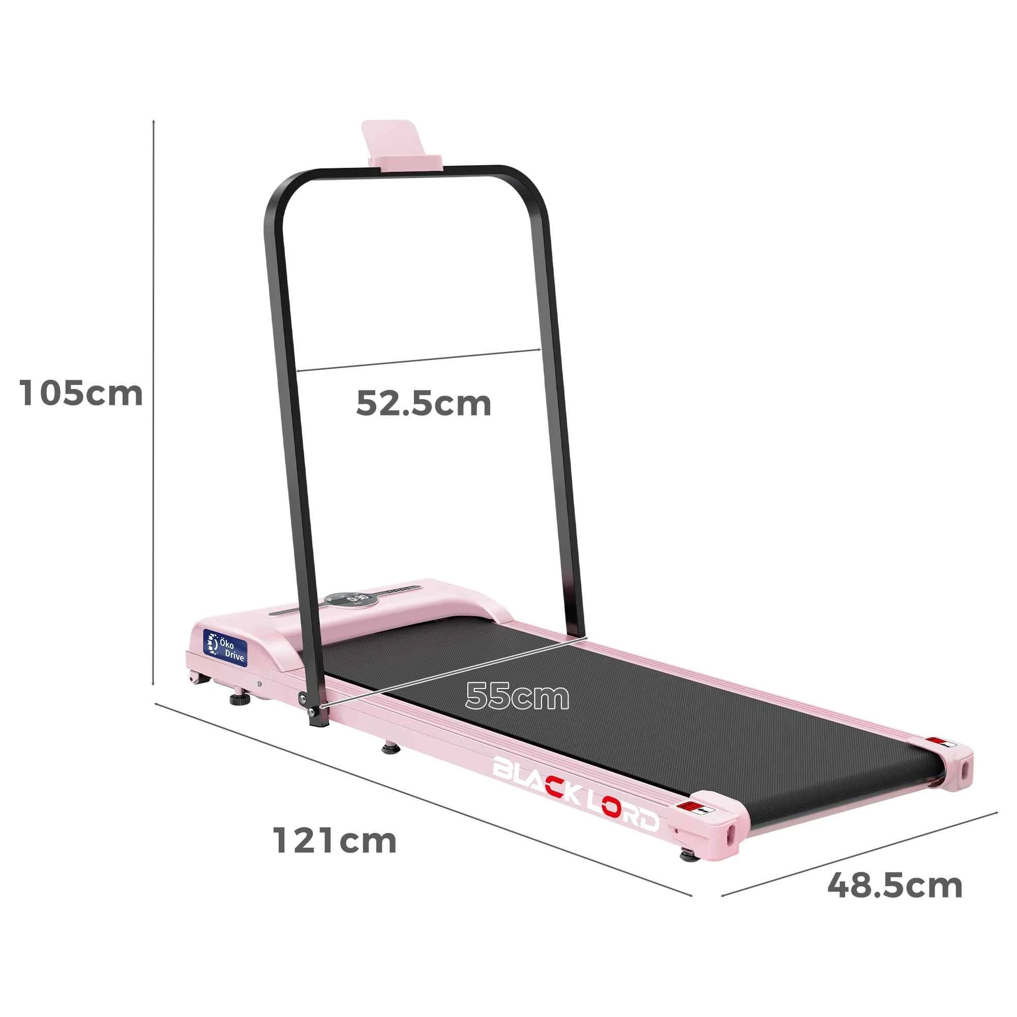 3 Black Lord Treadmill Electric Walking Pad Foldable Fitness Machine - Pink, 3 of 10