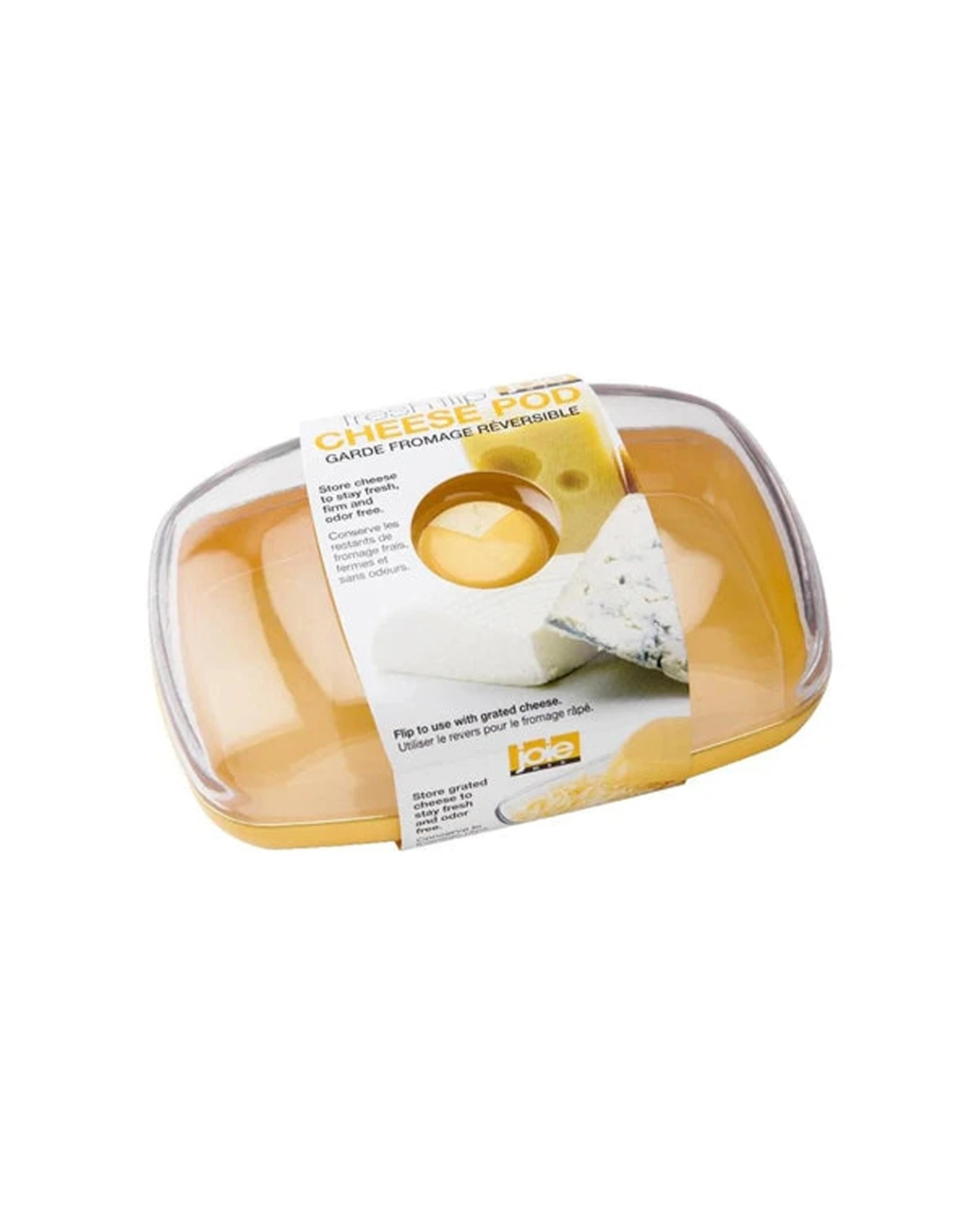 1 Joie Fresh Flip Cheese Pod Stackable Fridge Storage Container 18.5x12.5x5.8cm - Natural, 1 of 3
