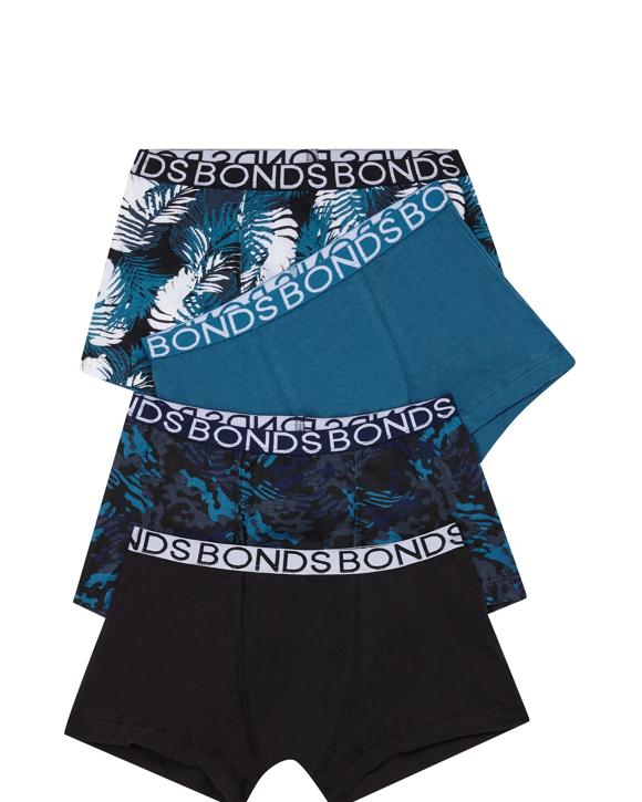Bonds Boys Trunks 4 Pack