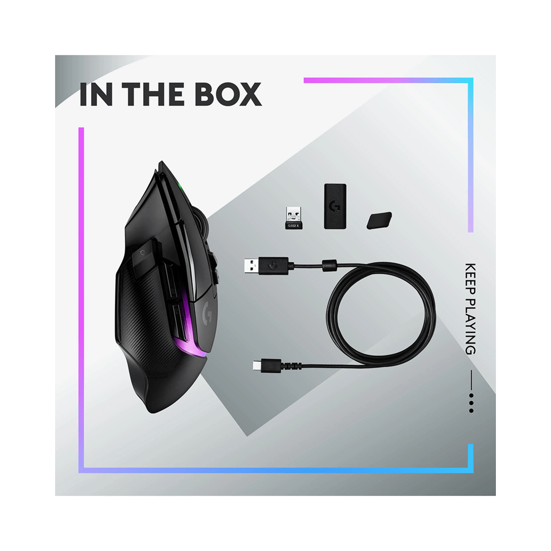 9 Logitech G502 X PLUS LIGHTSPEED Wireless RGB Gaming Mouse - Black, 9 of 9