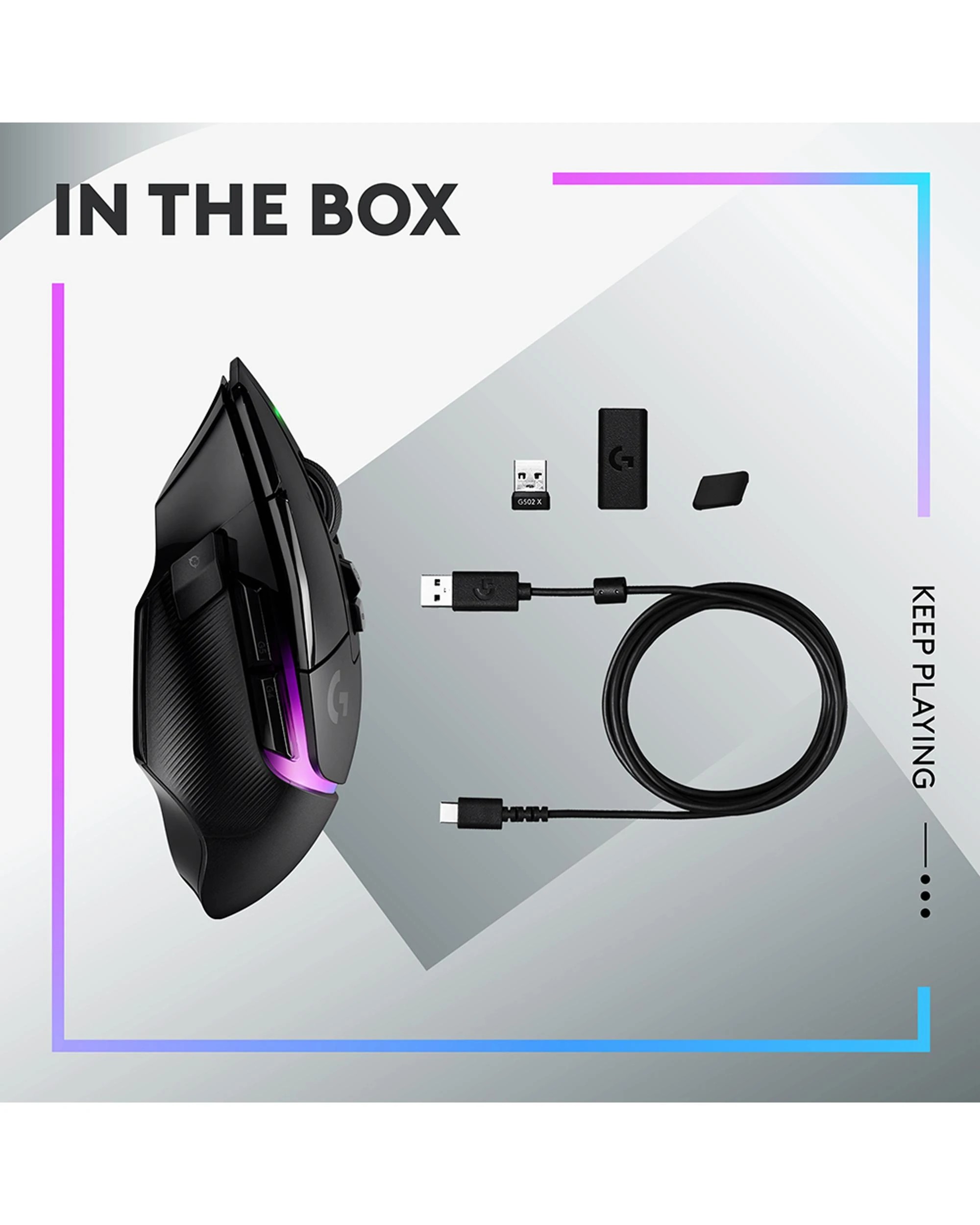 9 Logitech G502 X PLUS LIGHTSPEED Wireless RGB Gaming Mouse - Black, 9 of 9