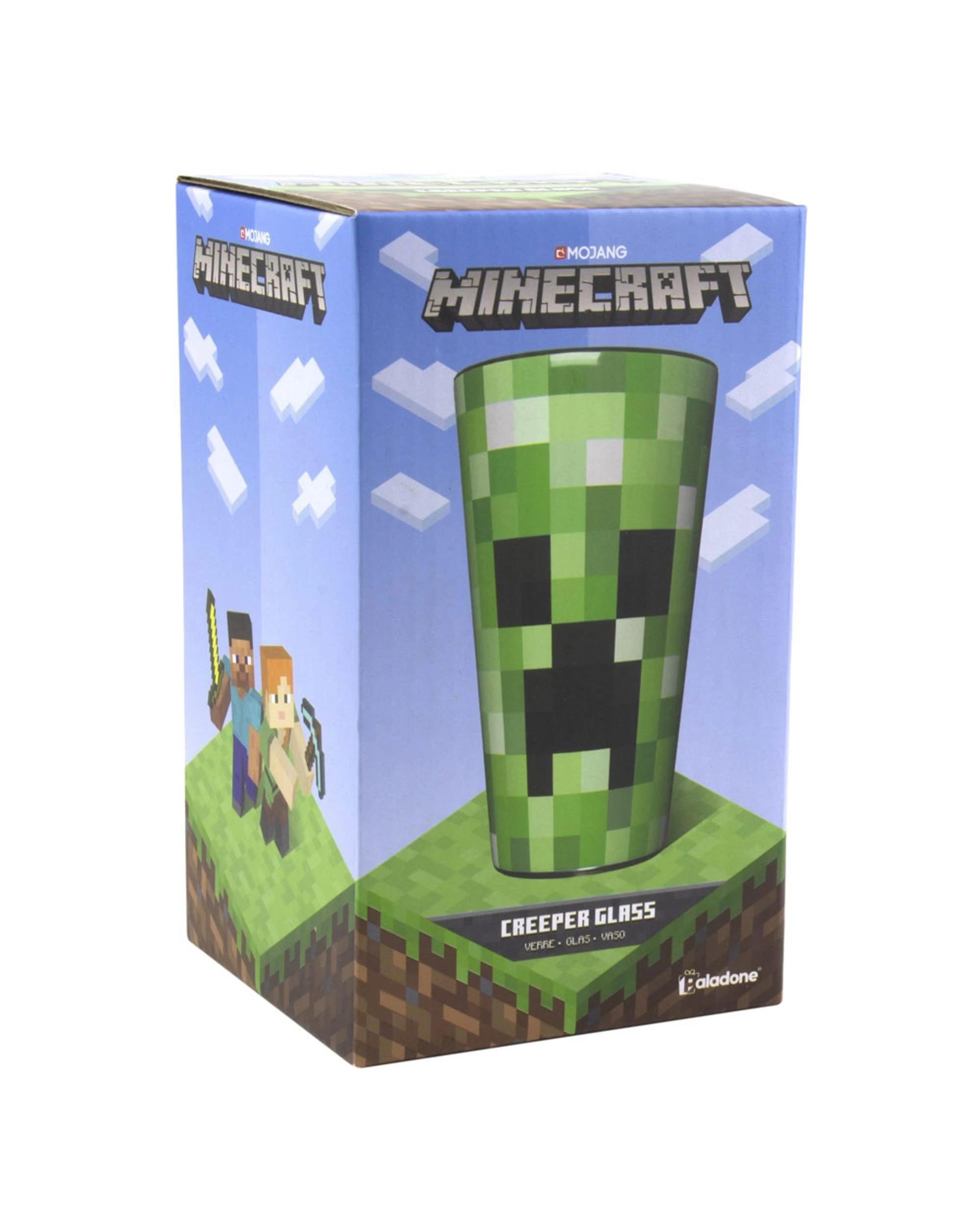1 Paladone Minecraft Creeper Glass, 1 of 3