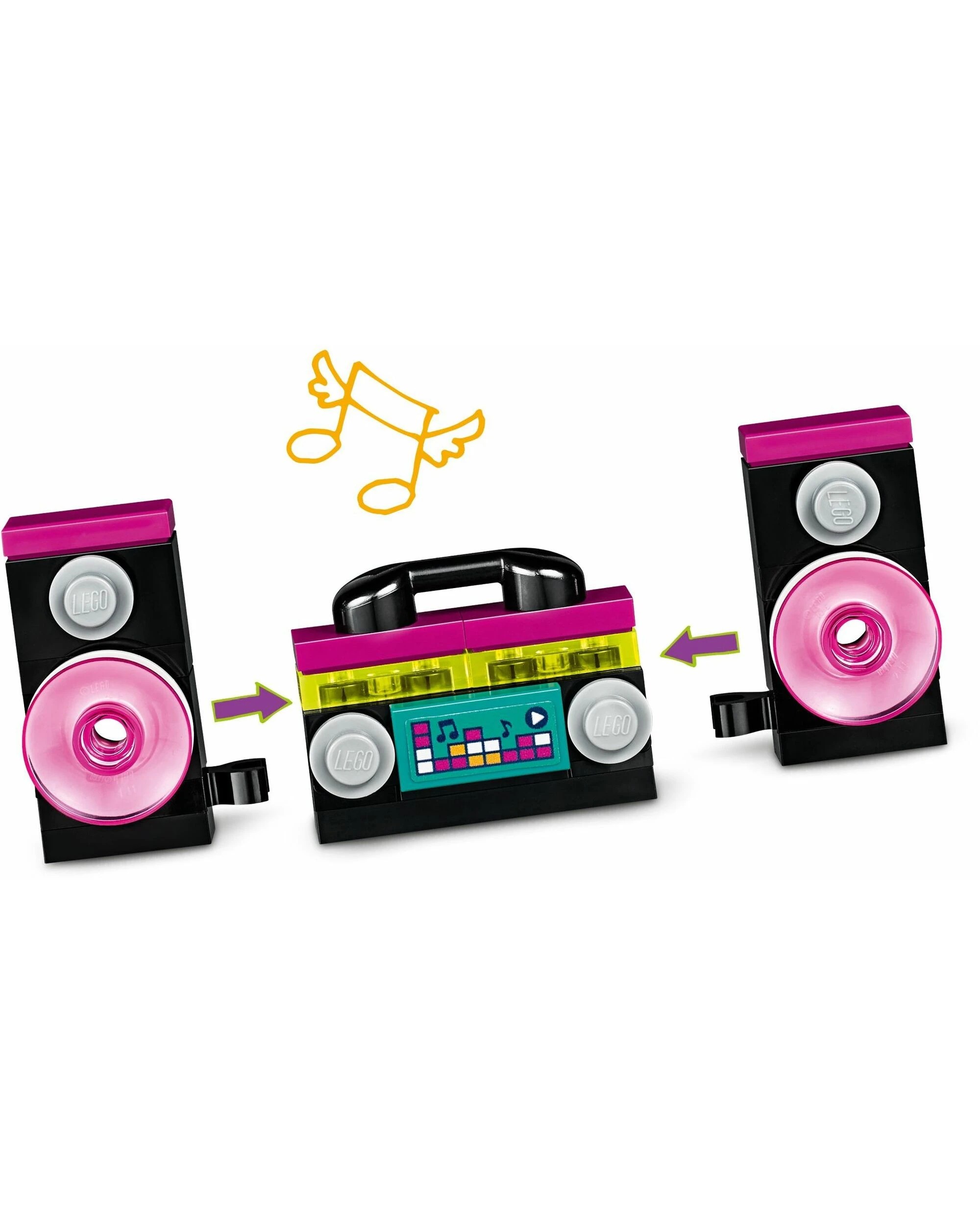 3 LEGO Friends 41390: Andrea's Car & Stage, 3 of 4