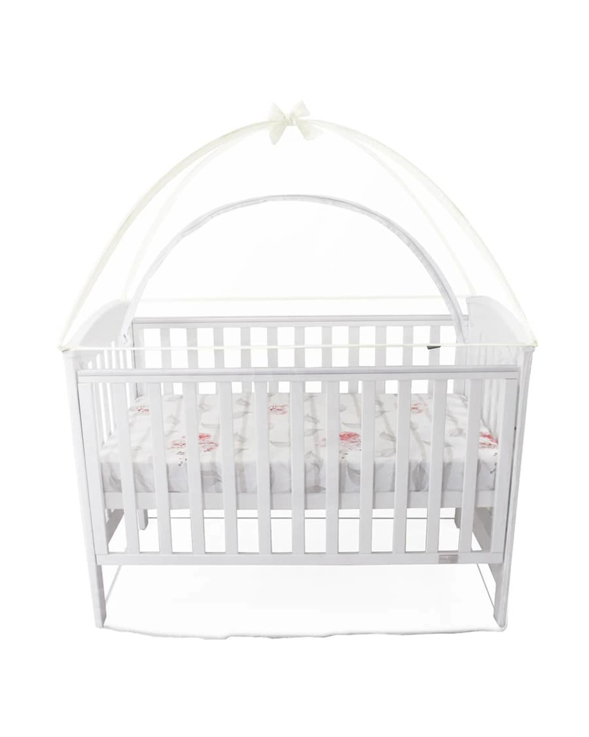 6 Babyhood Cot Canopy Net Compact Size - Colours & Pink Compact Size, 6 of 7