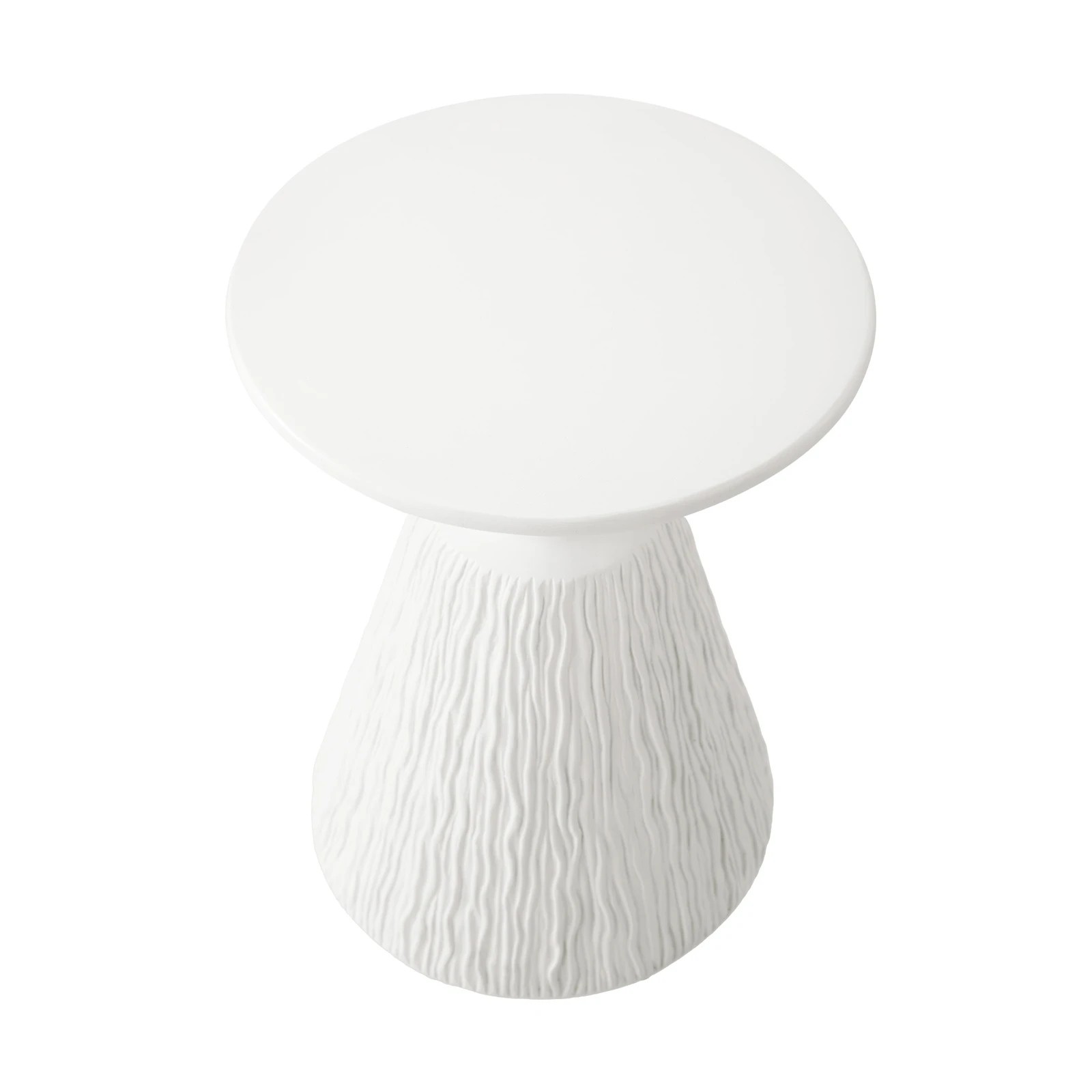 4 Oikiture Side Table Coffee Bedside End Stool Stand Stone Indoor Outdoor
 - White, 4 of 8